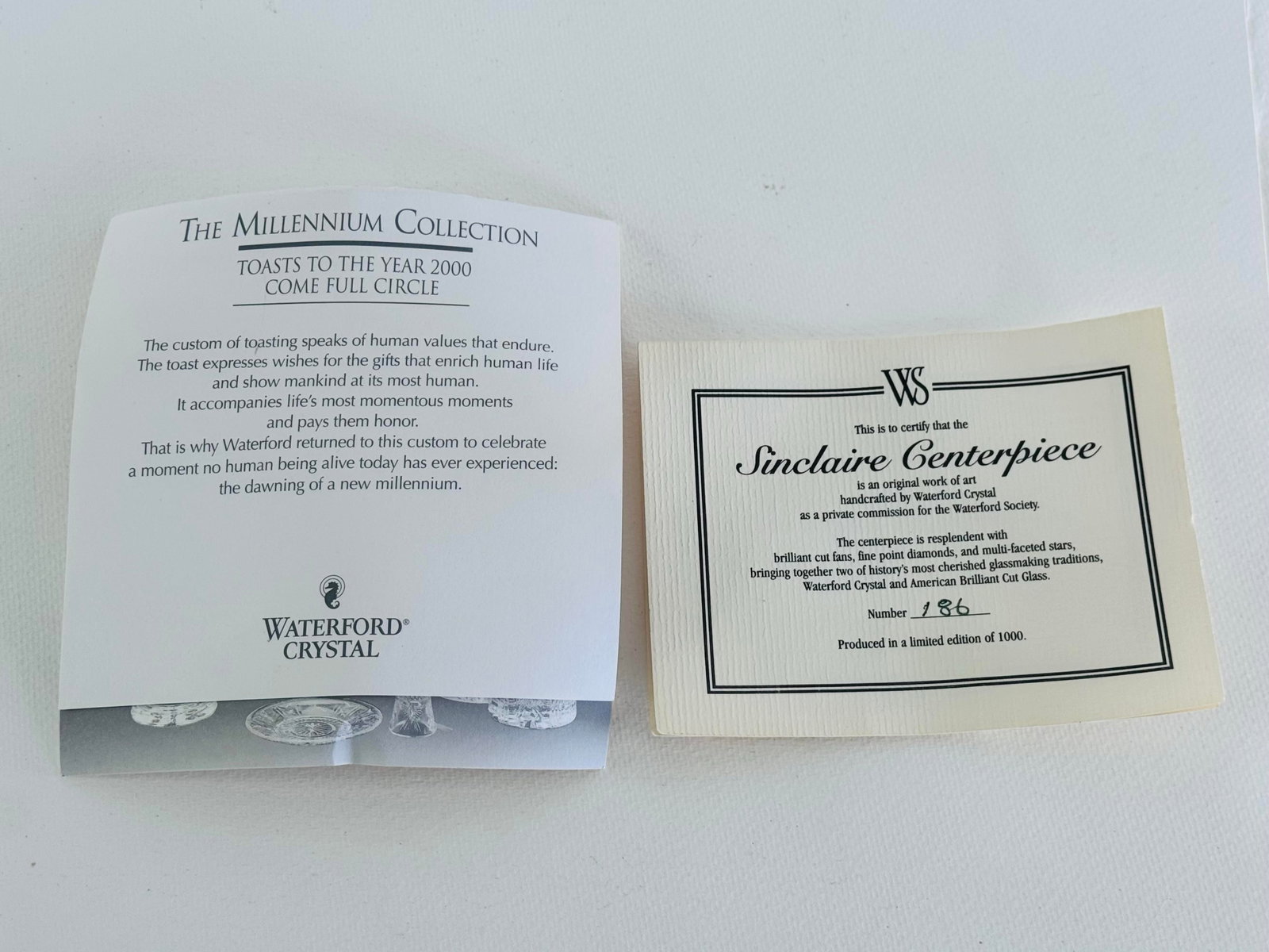 1997 Waterford Society Sinclaire Centerpiece 186/1000 Footed Bowl - 8
