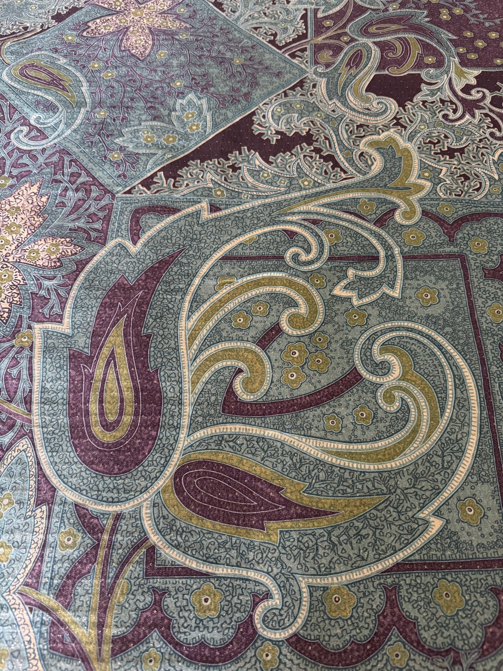 Old World Weavers Kashmiri Lurex Panel 3.3 Yards - 3