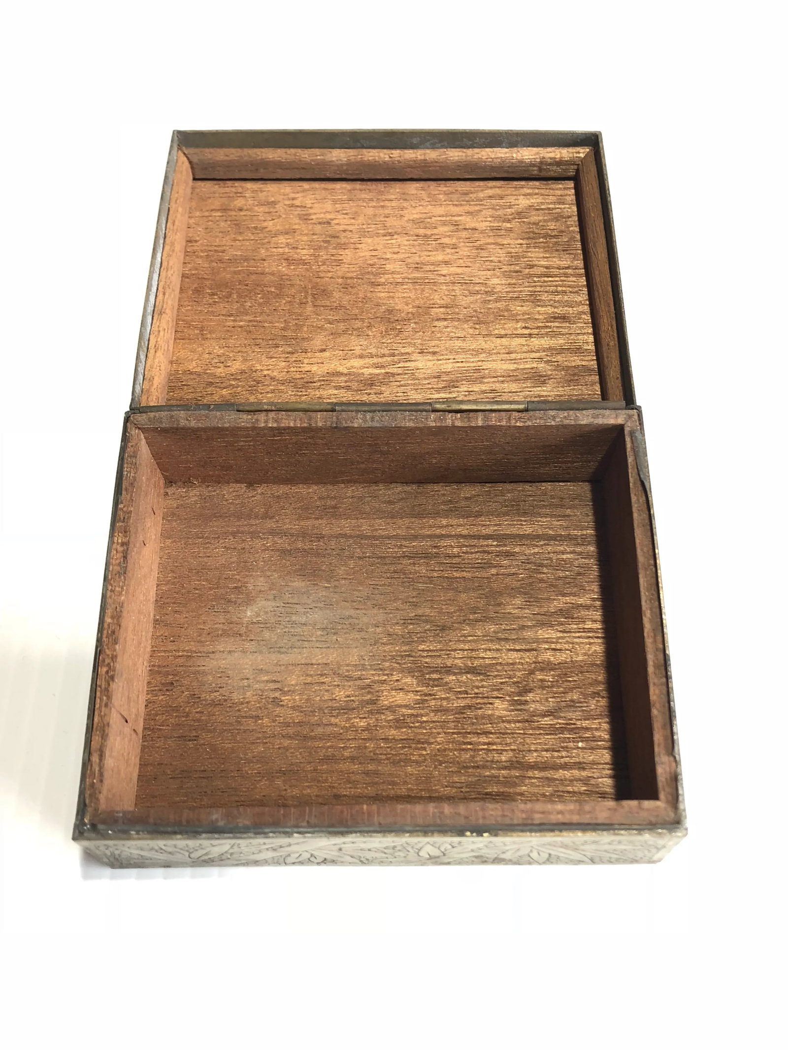 19th Century Antique Brass Cigarette Box - 2