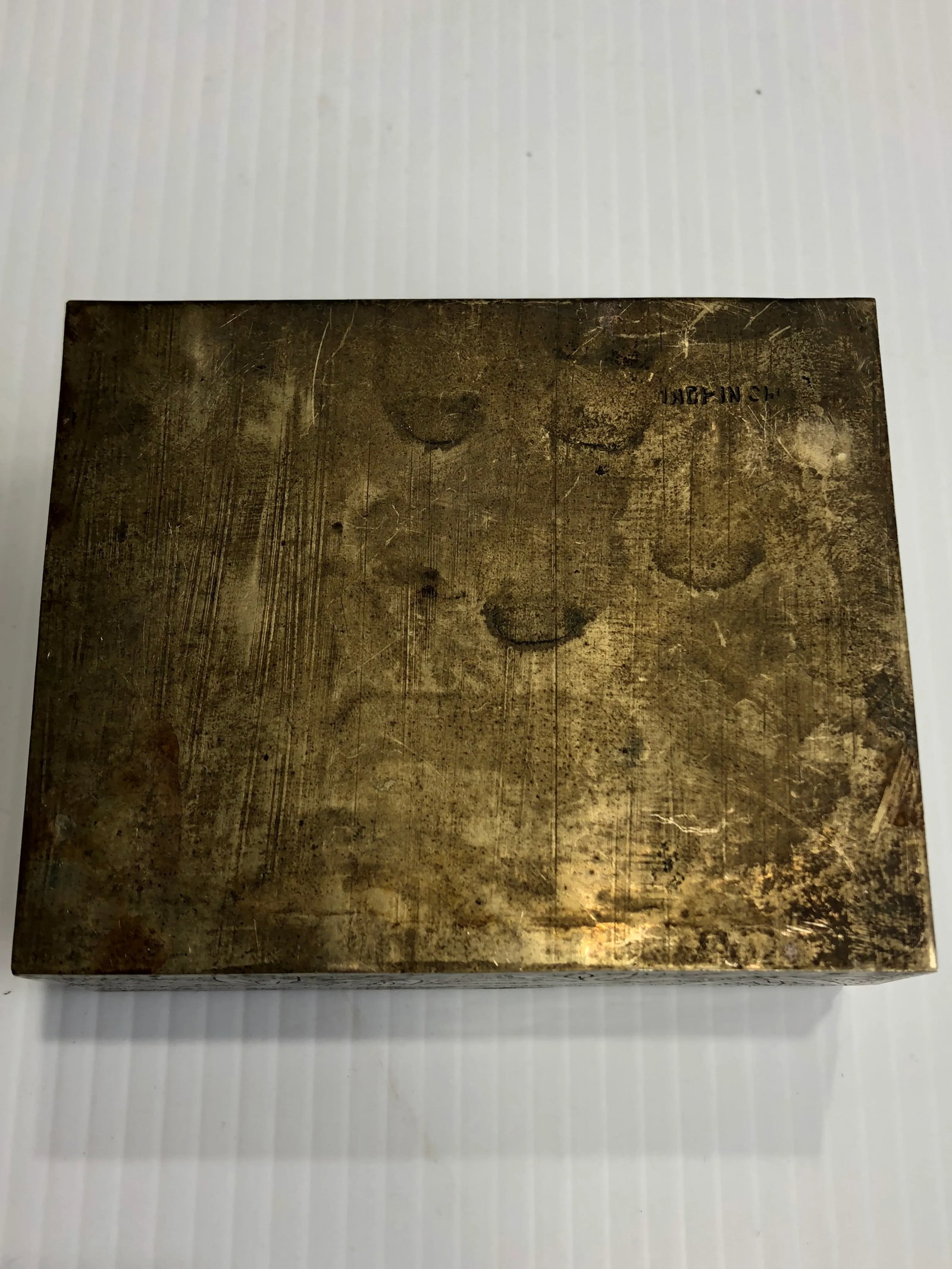 19th Century Antique Brass Cigarette Box - 5