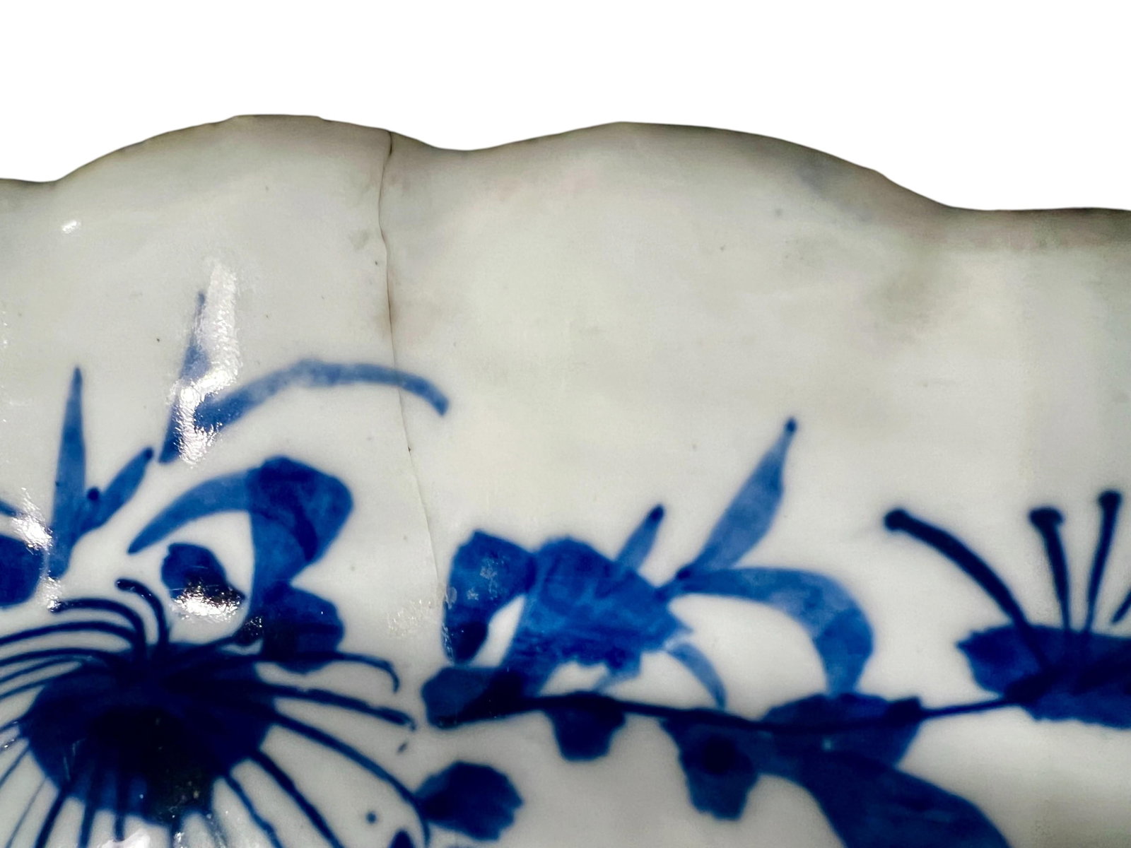 Antique Japanese Arita Blue White Charger Plate Foo Dog Lion Peony-19''-Asian - 11