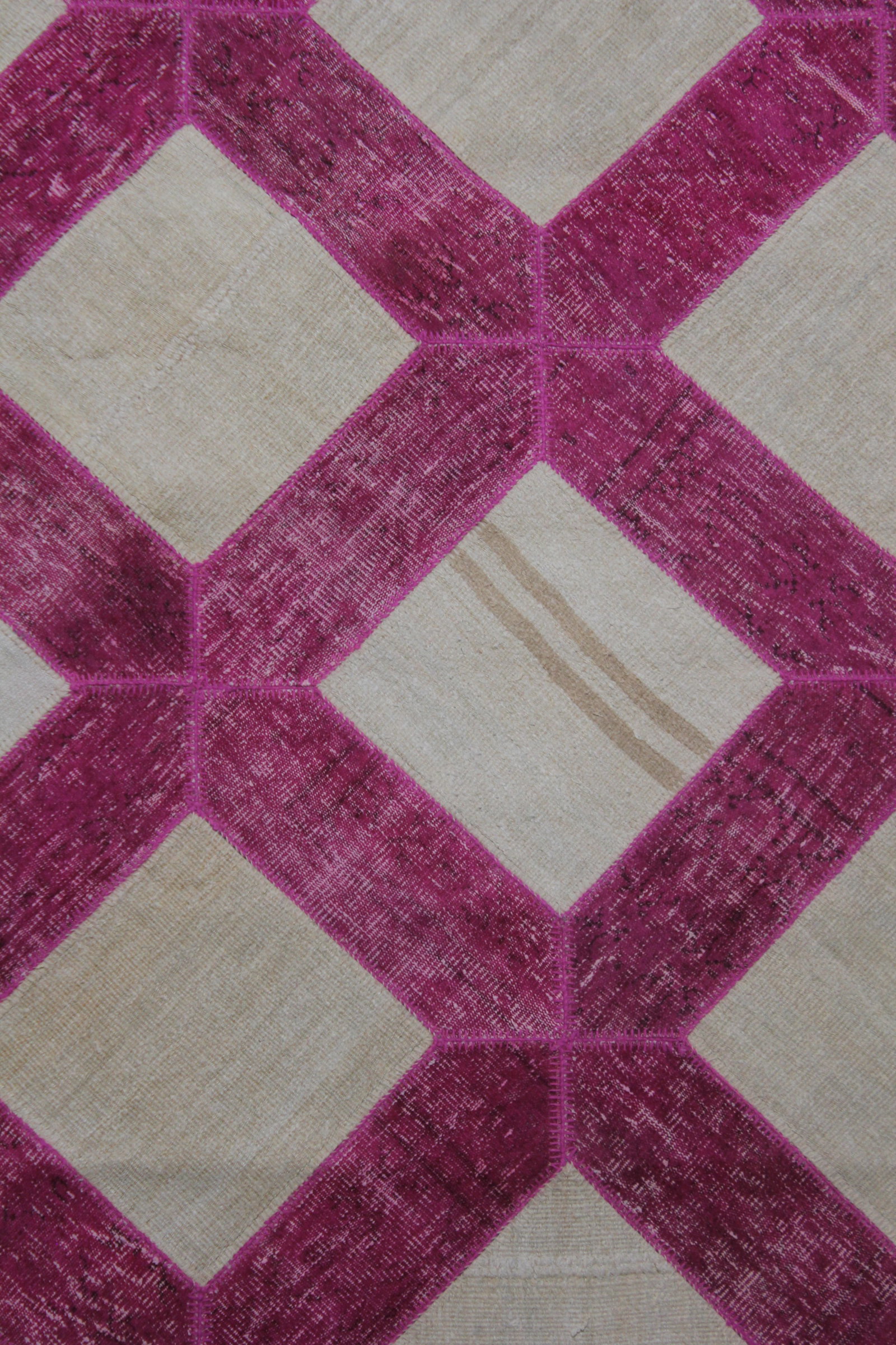 Handmade Vintage Patchwork Rug. 7'2" X 10'3" - 2