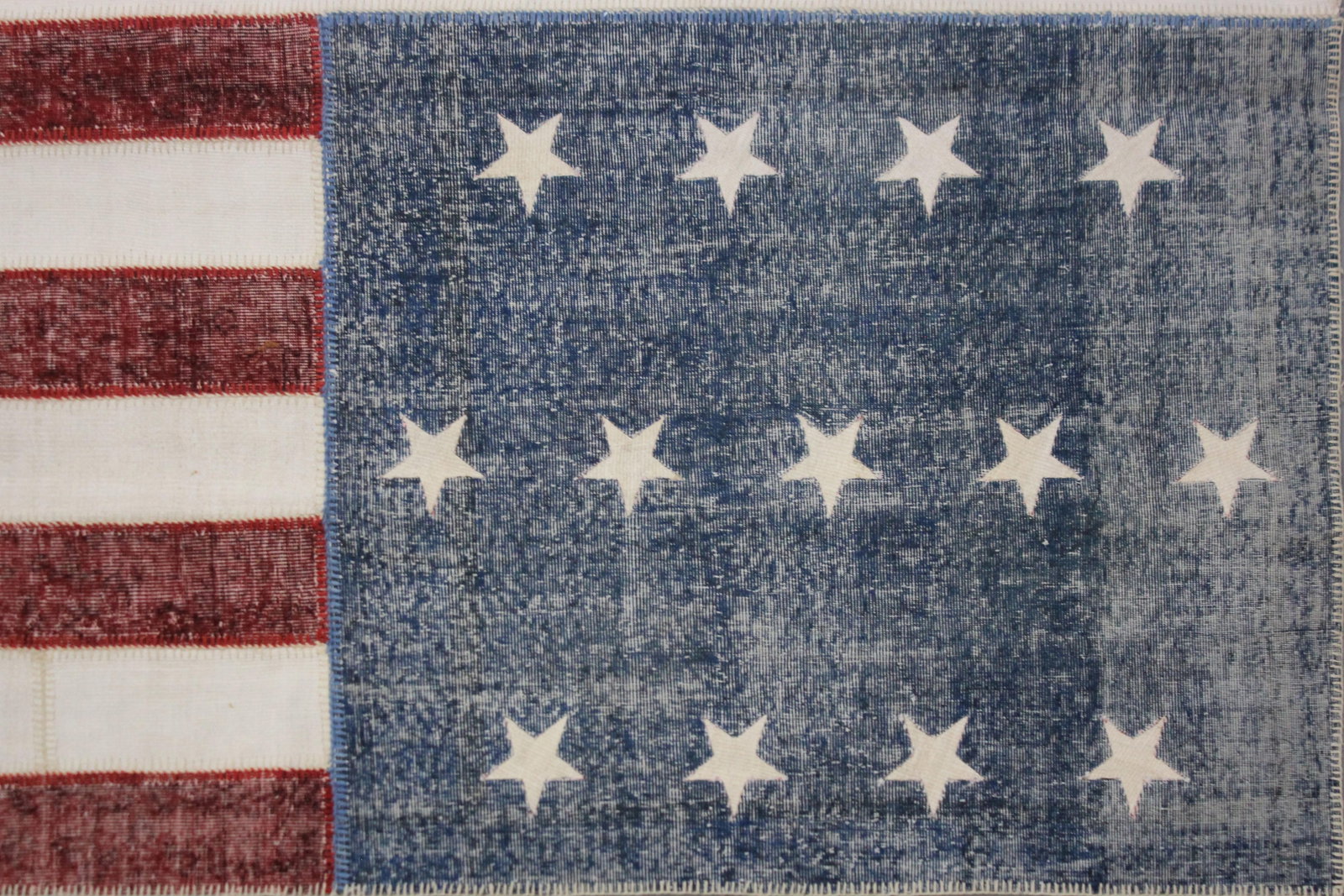 Handmade Vintage Patchwork Rug. 7'9" X 10' - 3
