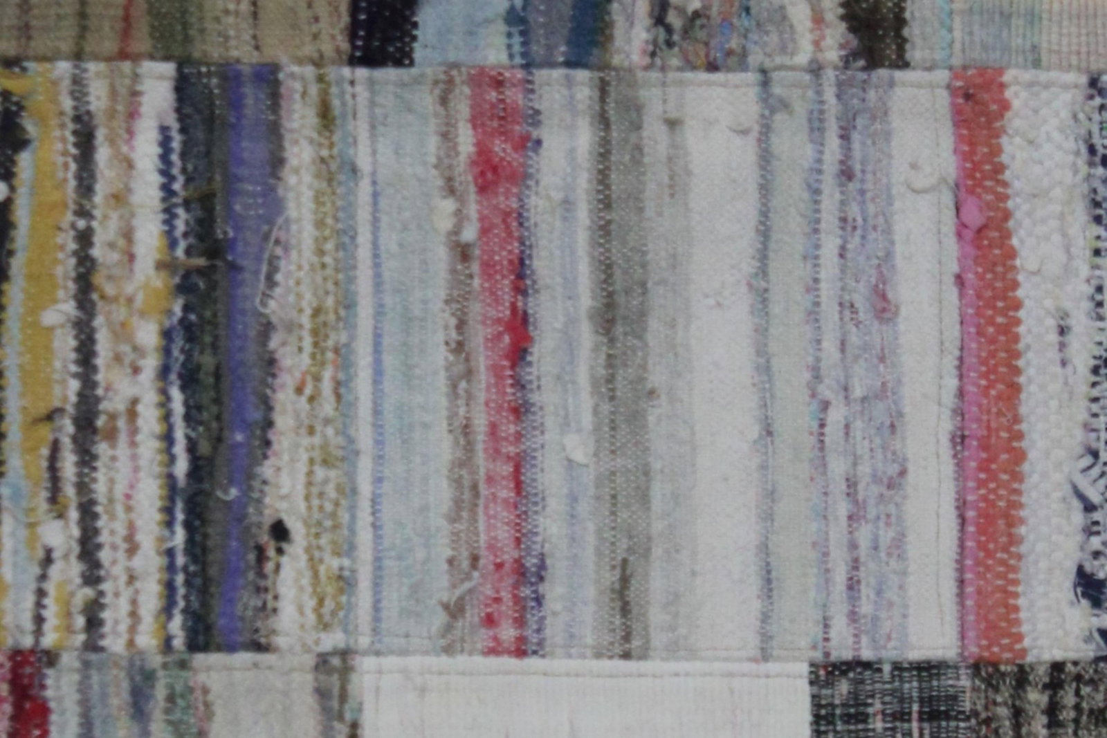 Handmade Vintage Patchwork Rug.7'9" X 9'9" - 4