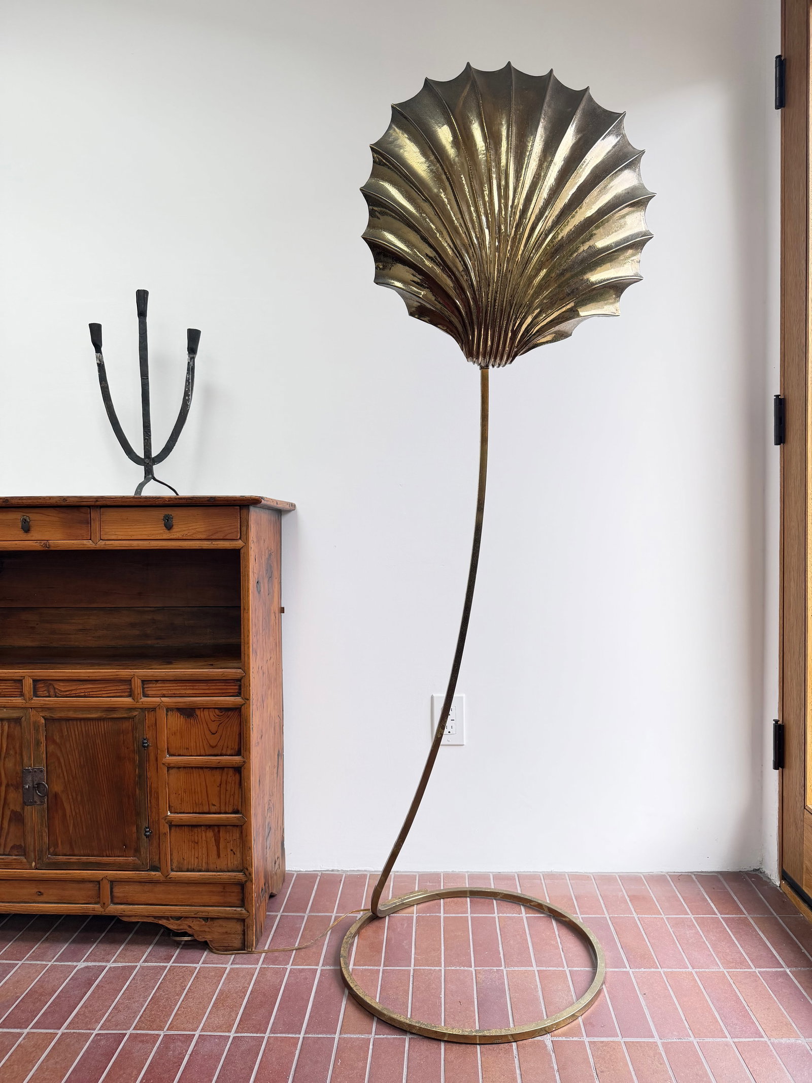1970s Tommaso Barbi Conchiglia Floor Lamp, Italy - 13