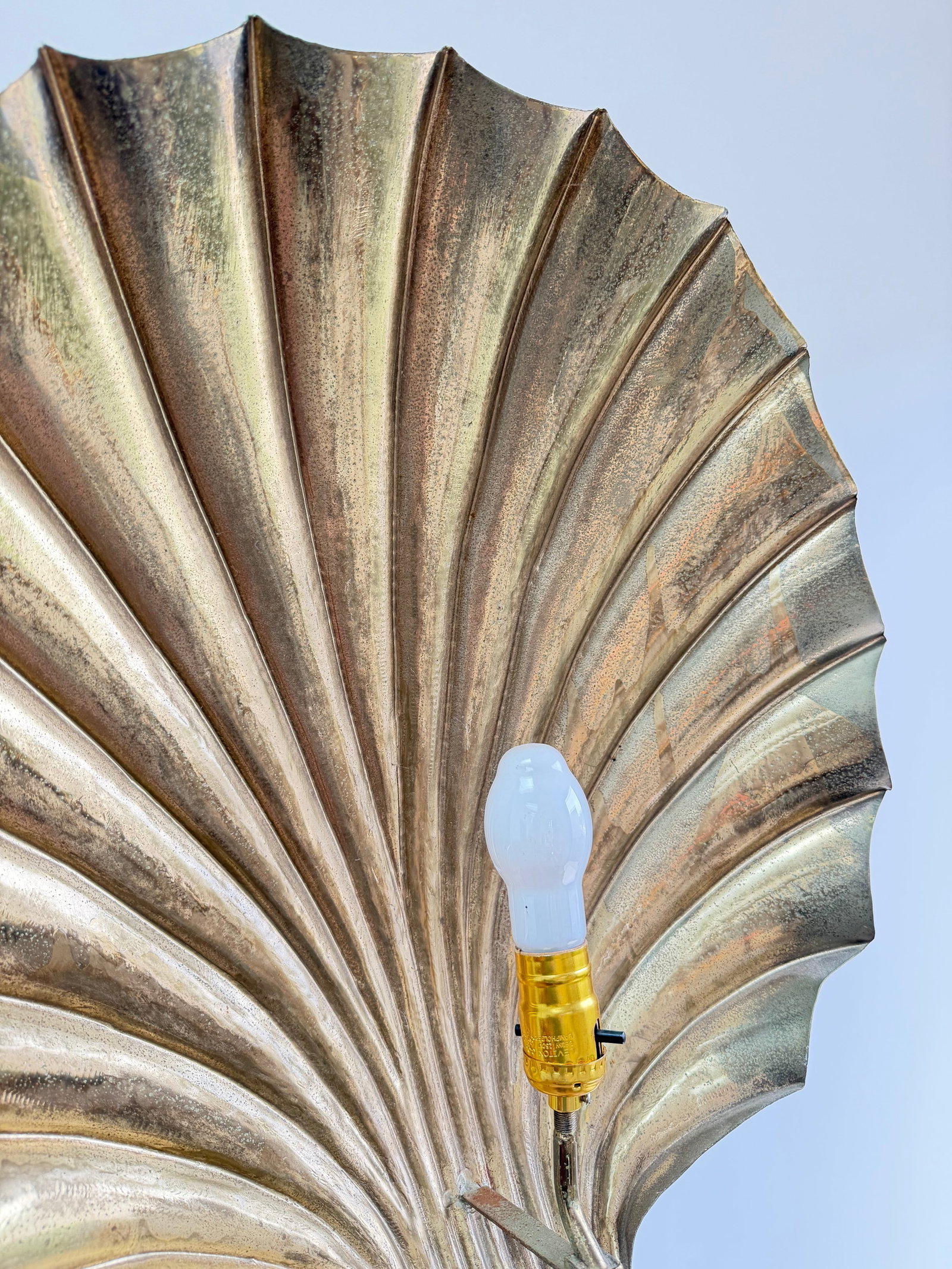 1970s Tommaso Barbi Conchiglia Floor Lamp, Italy - 14