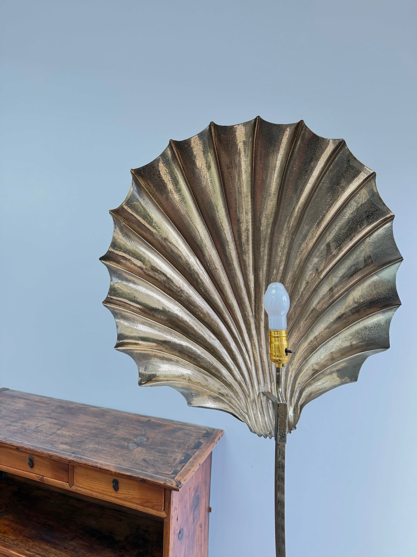 1970s Tommaso Barbi Conchiglia Floor Lamp, Italy - 16