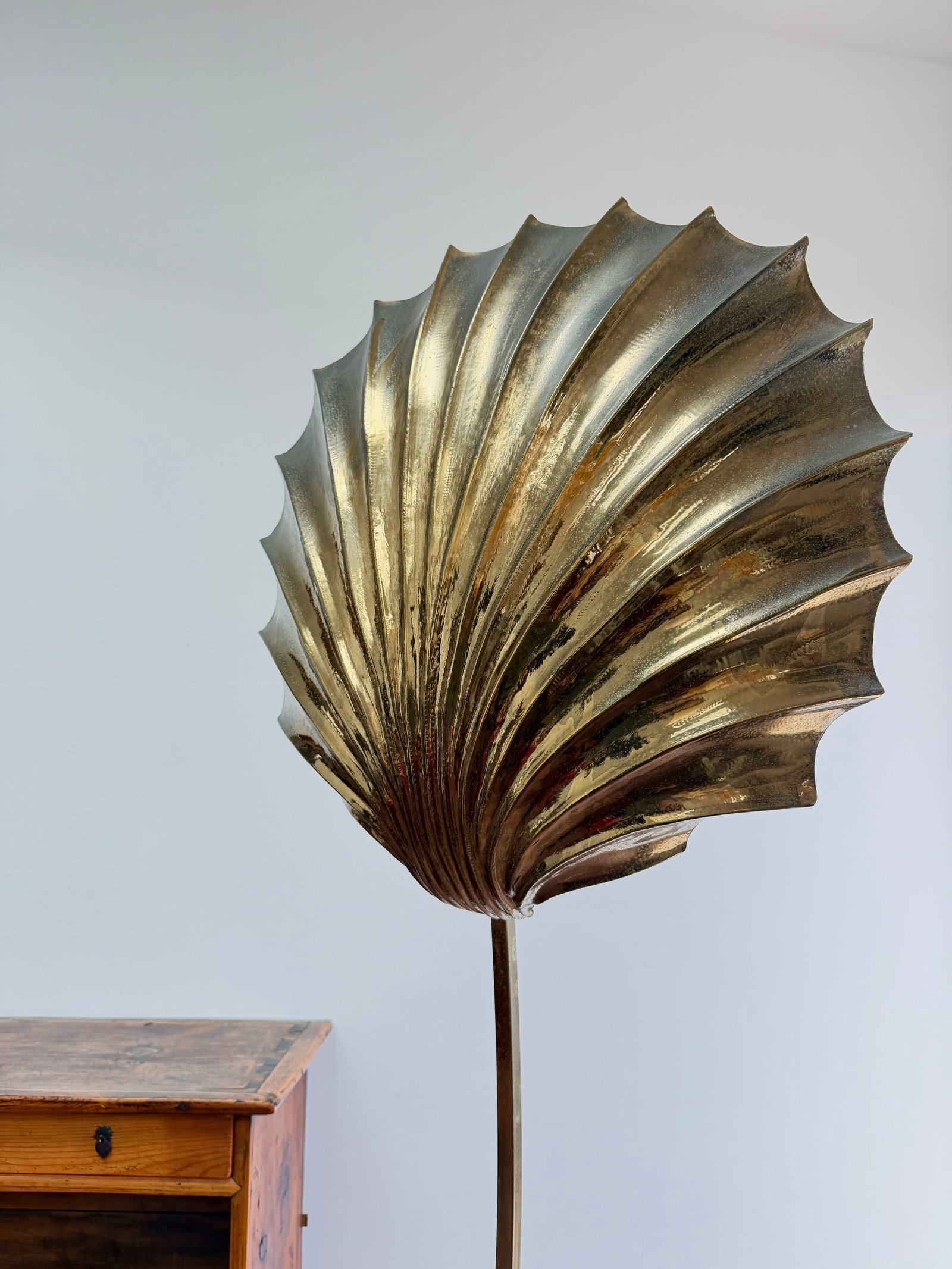 1970s Tommaso Barbi Conchiglia Floor Lamp, Italy - 17