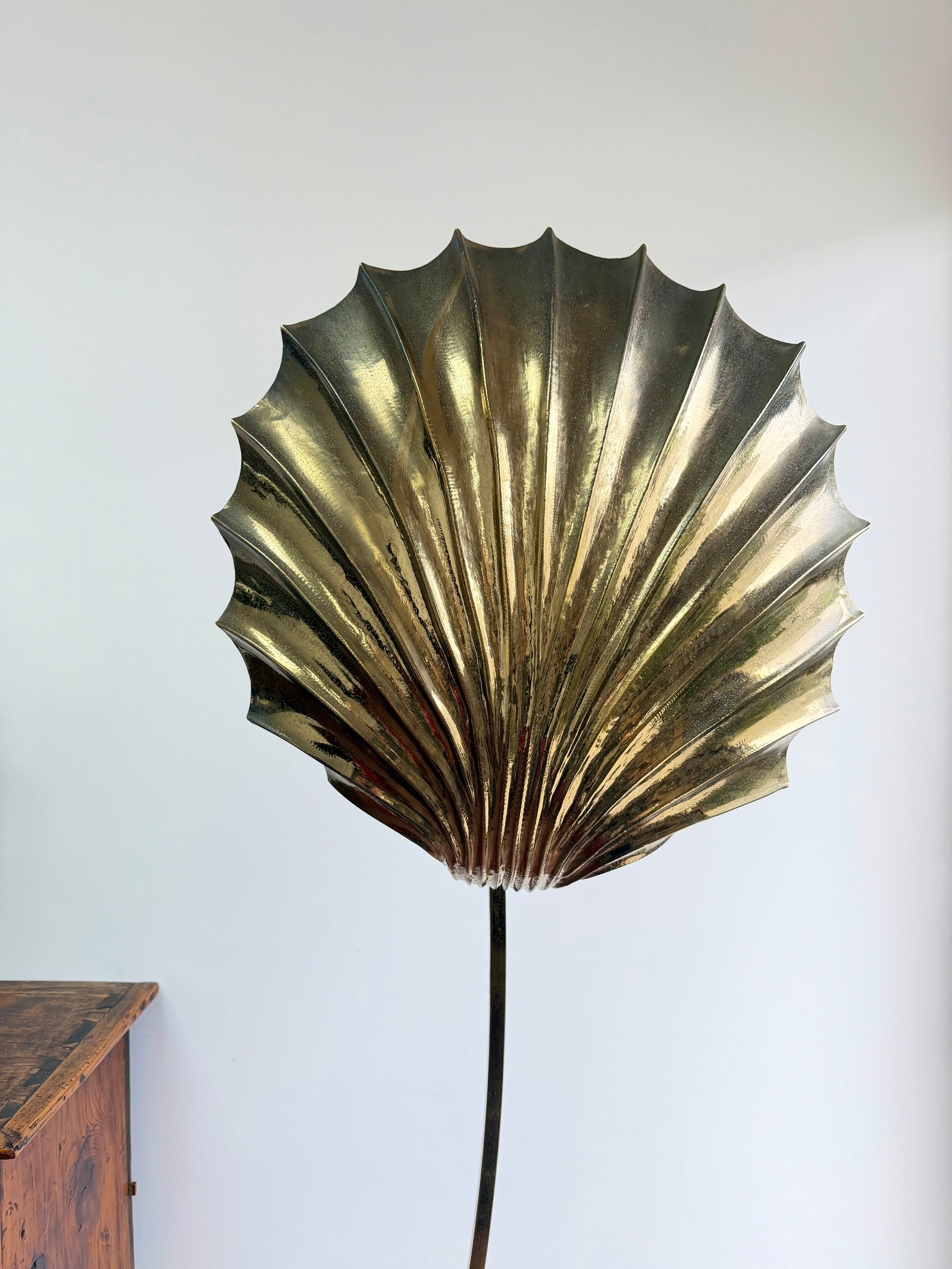 1970s Tommaso Barbi Conchiglia Floor Lamp, Italy - 2