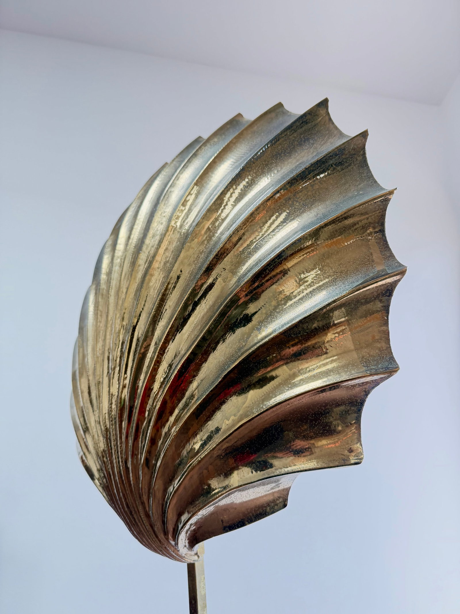 1970s Tommaso Barbi Conchiglia Floor Lamp, Italy - 3