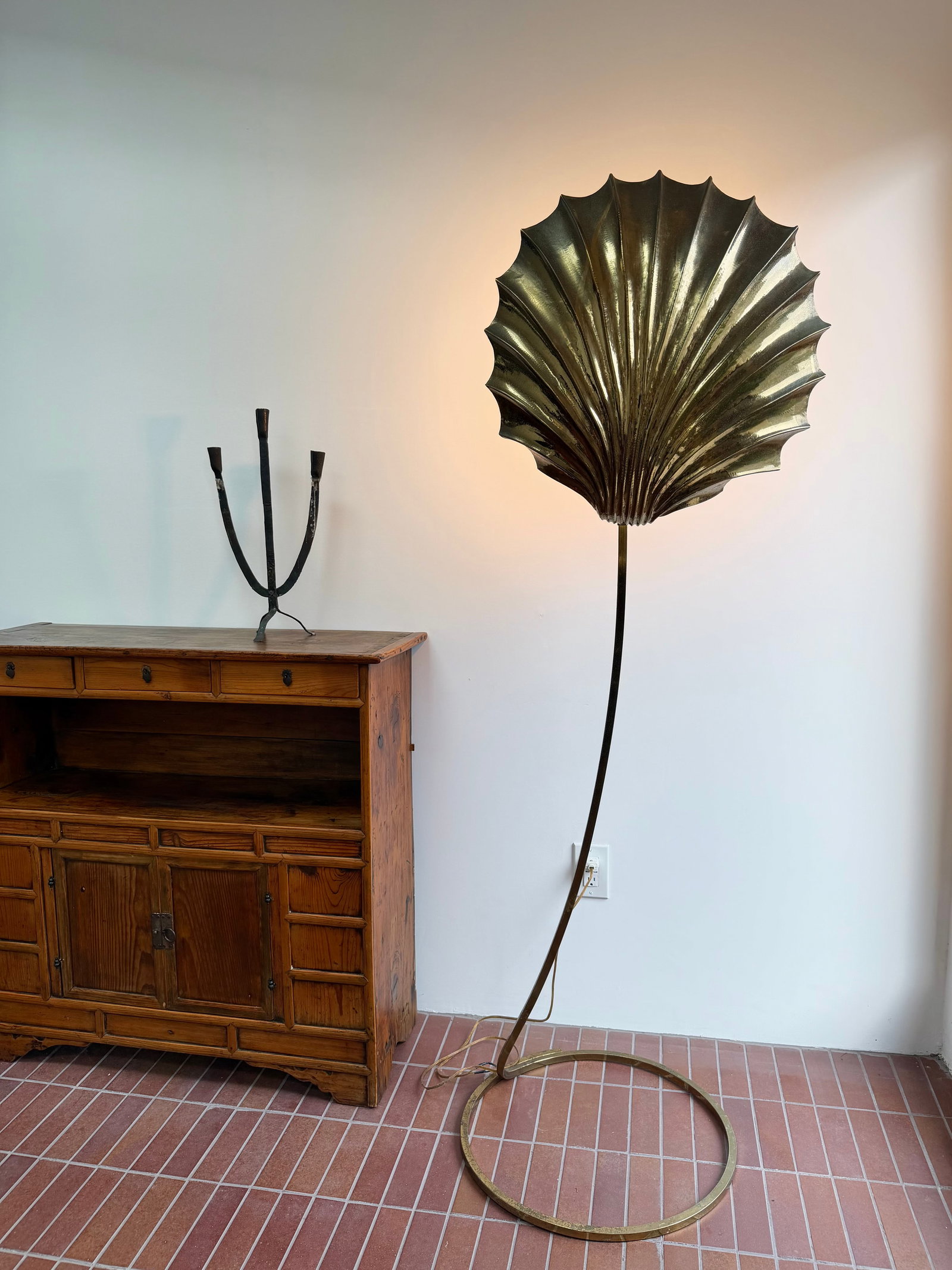 1970s Tommaso Barbi Conchiglia Floor Lamp, Italy - 6
