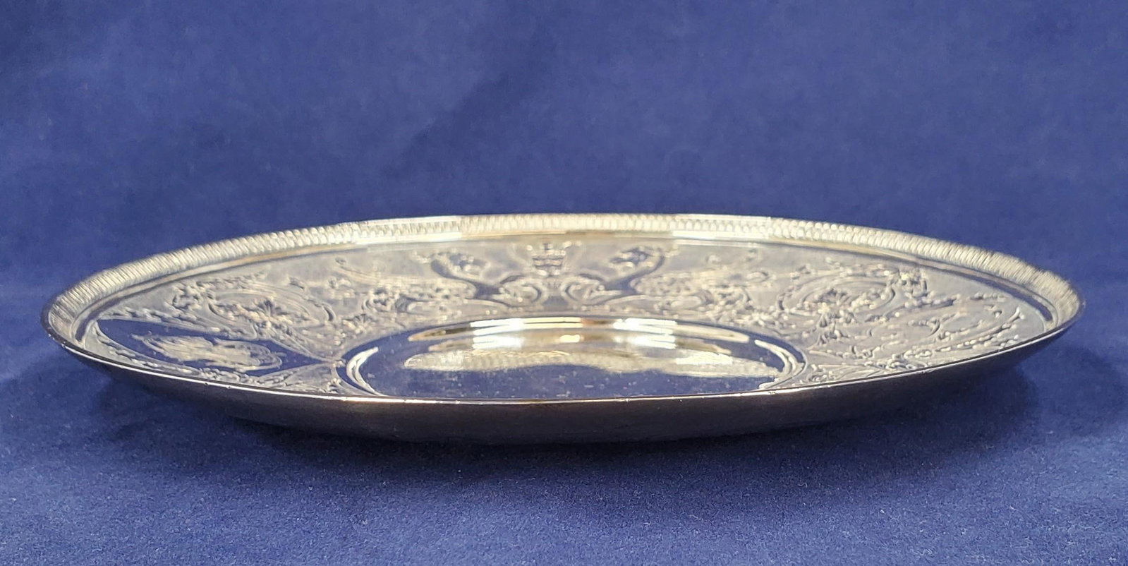 Mid 19th Century Tiffany & Co Sterling Griffin Dragon Plate Demitasse Saucer 1863 - 4