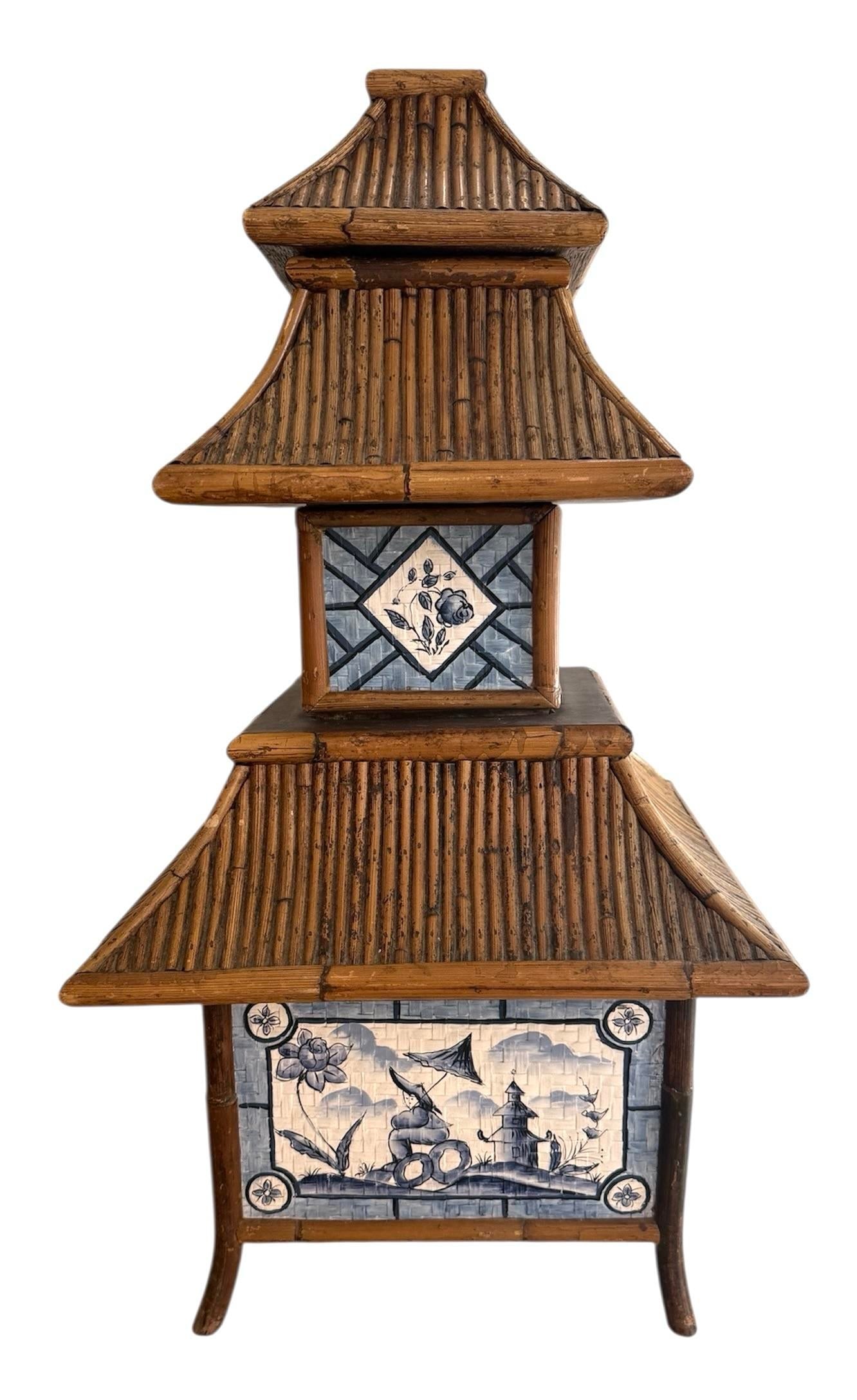 Bob Christian Signed Pagoda Chinoiserie Box - 2