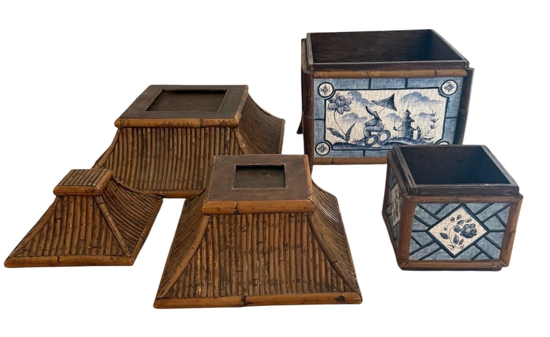 Bob Christian Signed Pagoda Chinoiserie Box - 4