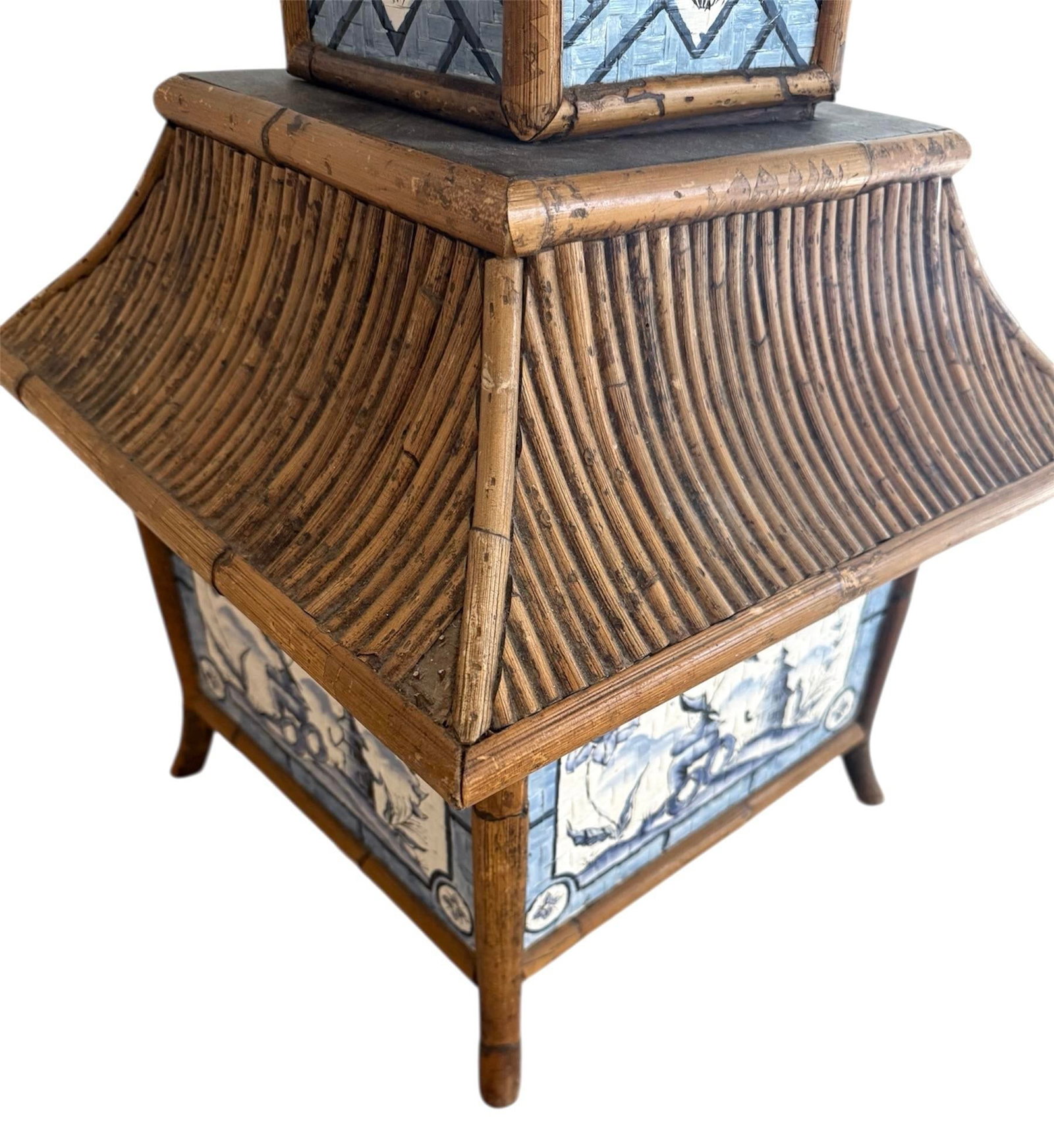 Bob Christian Signed Pagoda Chinoiserie Box - 7