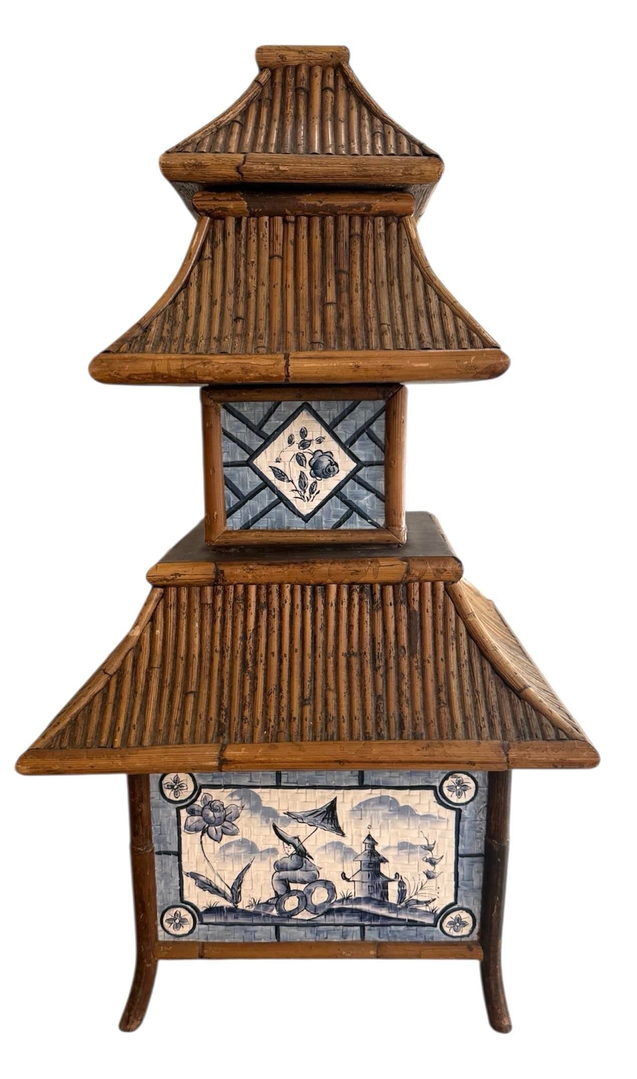 Bob Christian Signed Pagoda Chinoiserie Box - 8