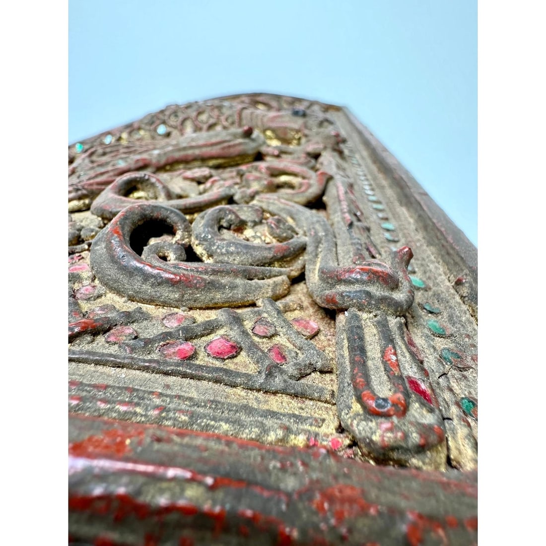 Late 19th Century Burmese Kammavaca Manuscript Chest - 14.5 In - 7