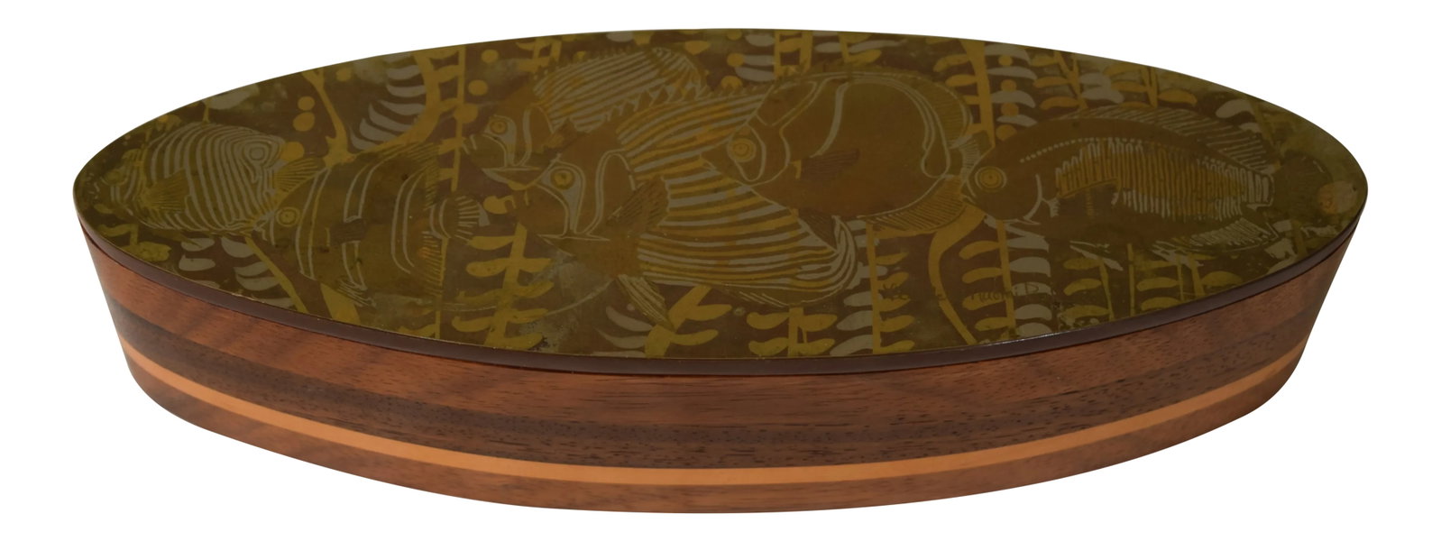 Lee Barnes Peck Jewelry Box: Circa 1965-1975 by Lee Barnes Peck and his wife Naomi Peck. Both were highly trained and skilled craftsmen of the modernist era and Lee Barnes was an instructor as well a jeweler. Highly elaborate and