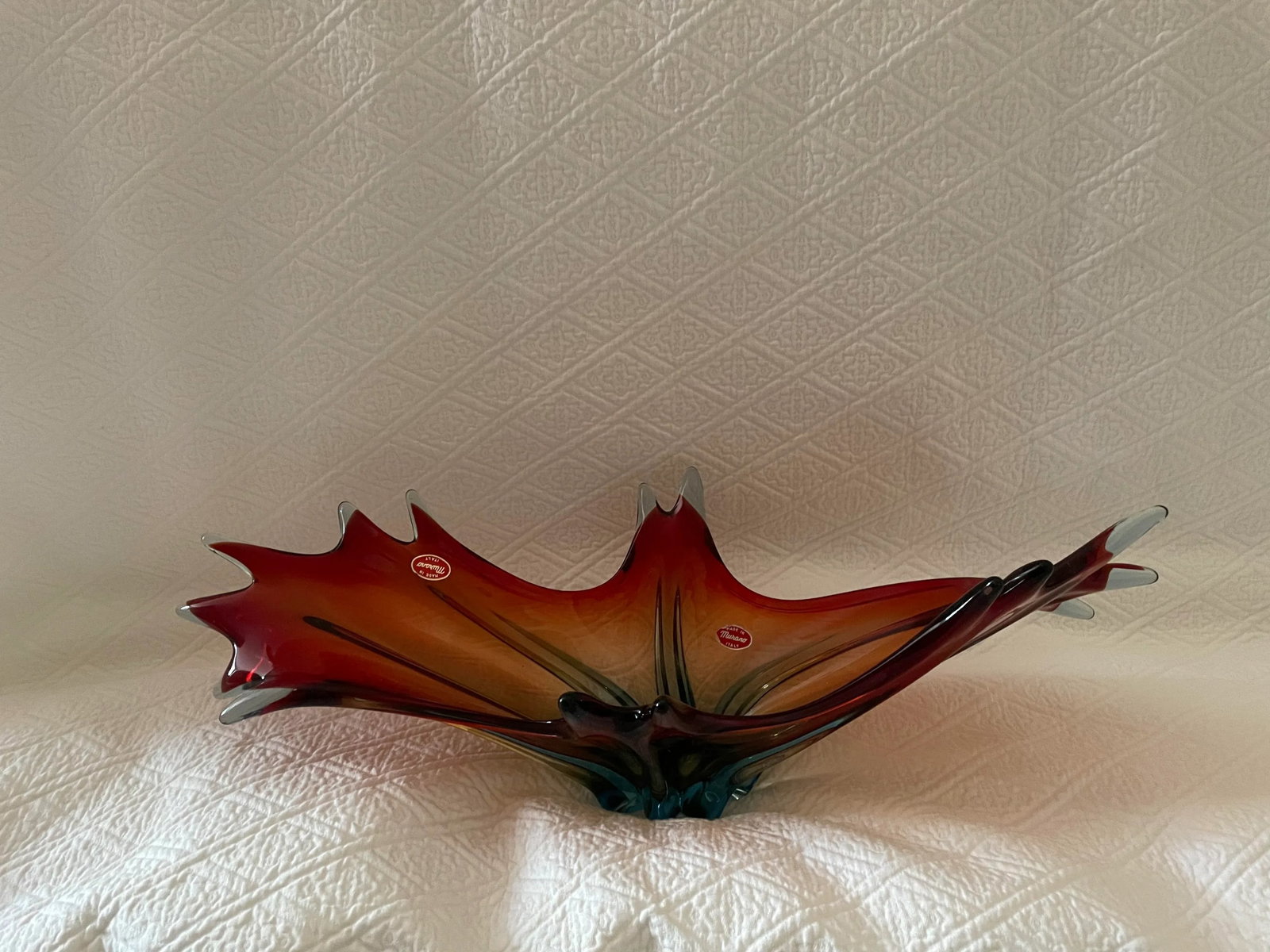 1960s Primary Colors Murano Centerpiece Bowl - 6