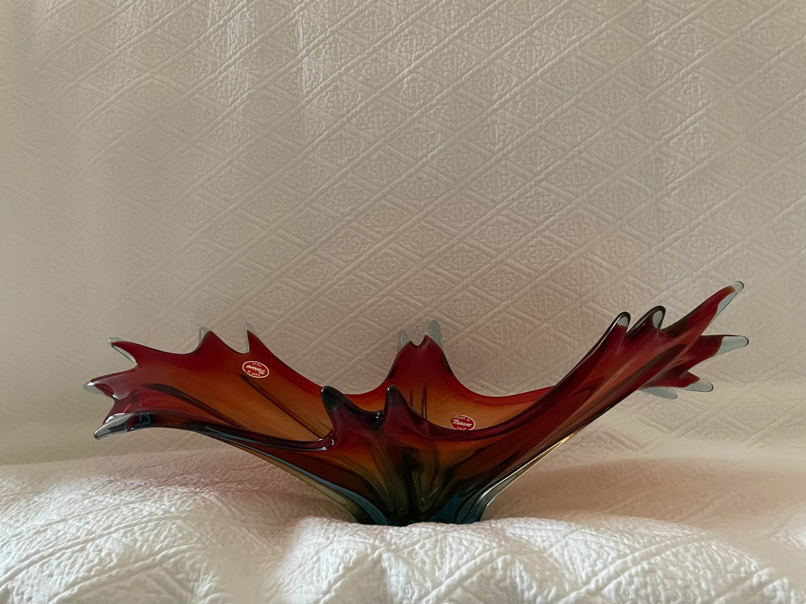 1960s Primary Colors Murano Centerpiece Bowl - 7