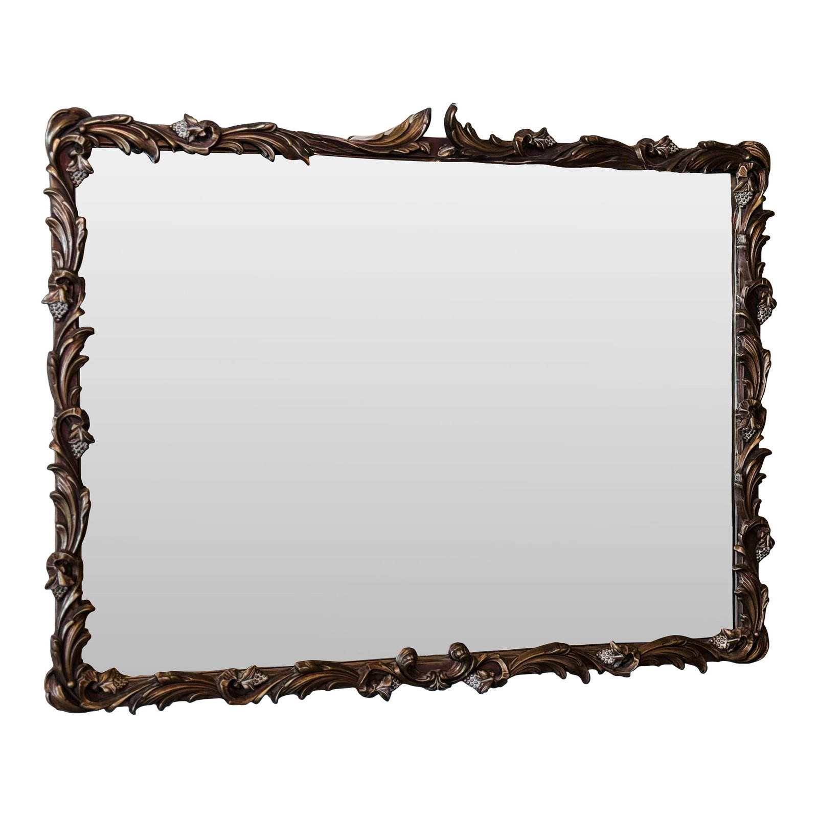 Vintage 1950s Ornate Gold Baroque Style Wall Mirror Attr. Howard Elliot (1 of 7)
