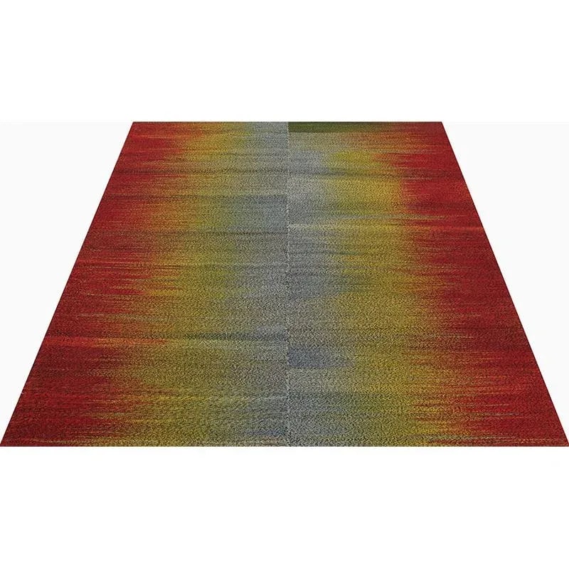 Handwoven Scandinavian Style Kilim Rug 5'1'' X 6'5'' - 2