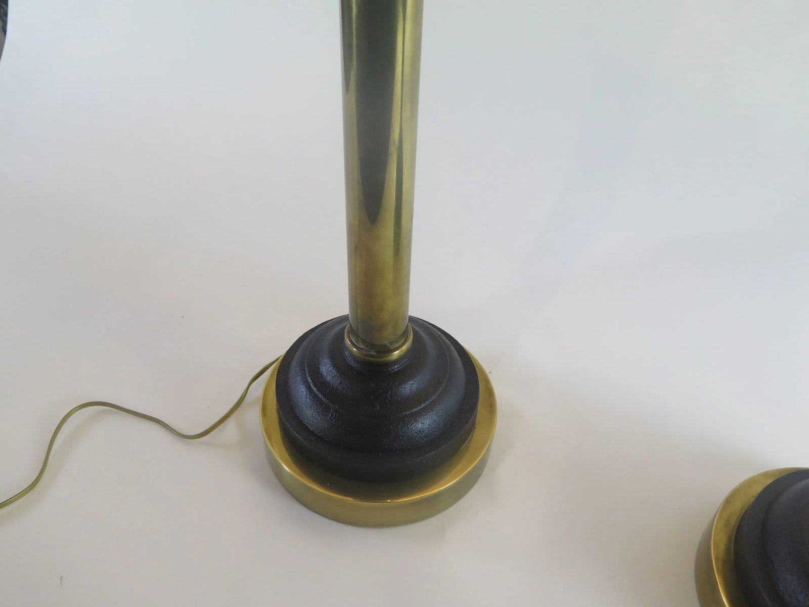 Original Monumental "Hart Associates" Hollywood Regency Brass Table Lamps - a Pair - 6