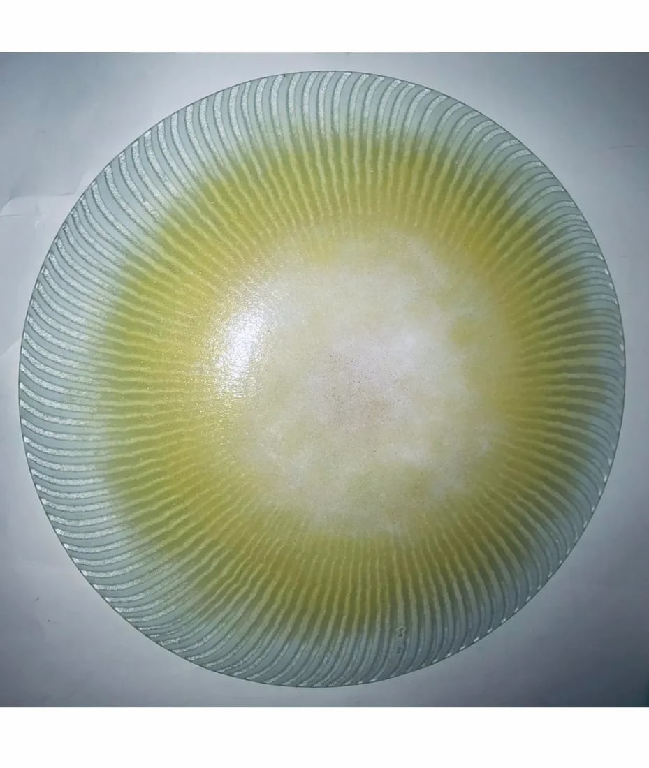 1960s Large Maurice Heaton Art Glass Signed Plate - 7