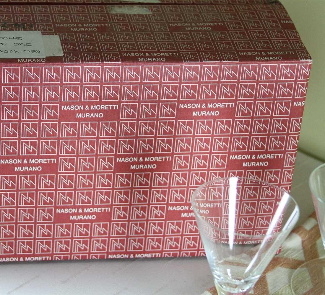 1990s Lovely Murano 9 Pc Crystal Set - 6