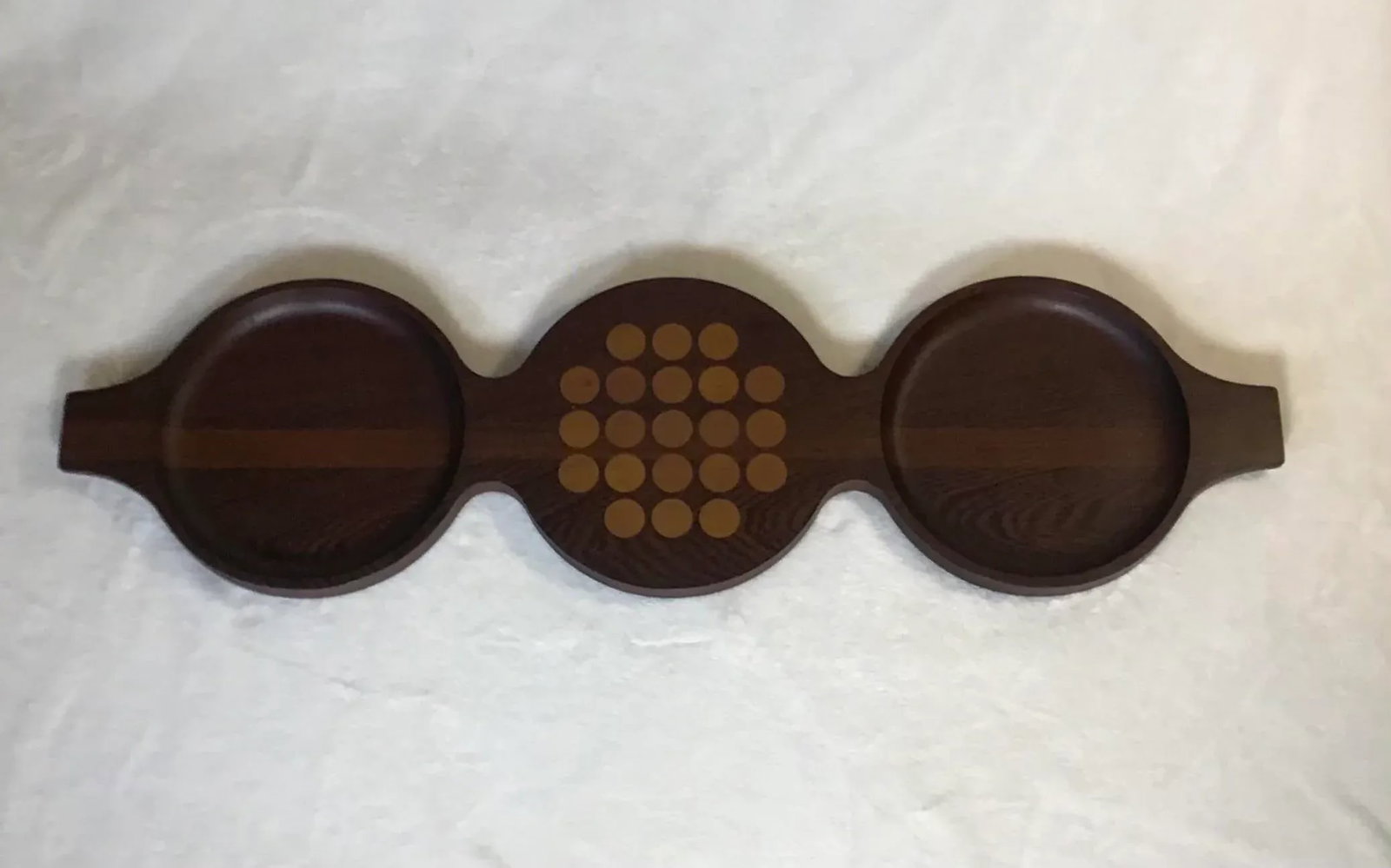 Circa 1965 Skjode Skjern Danmark Triple Gourd Serving Tray - 13