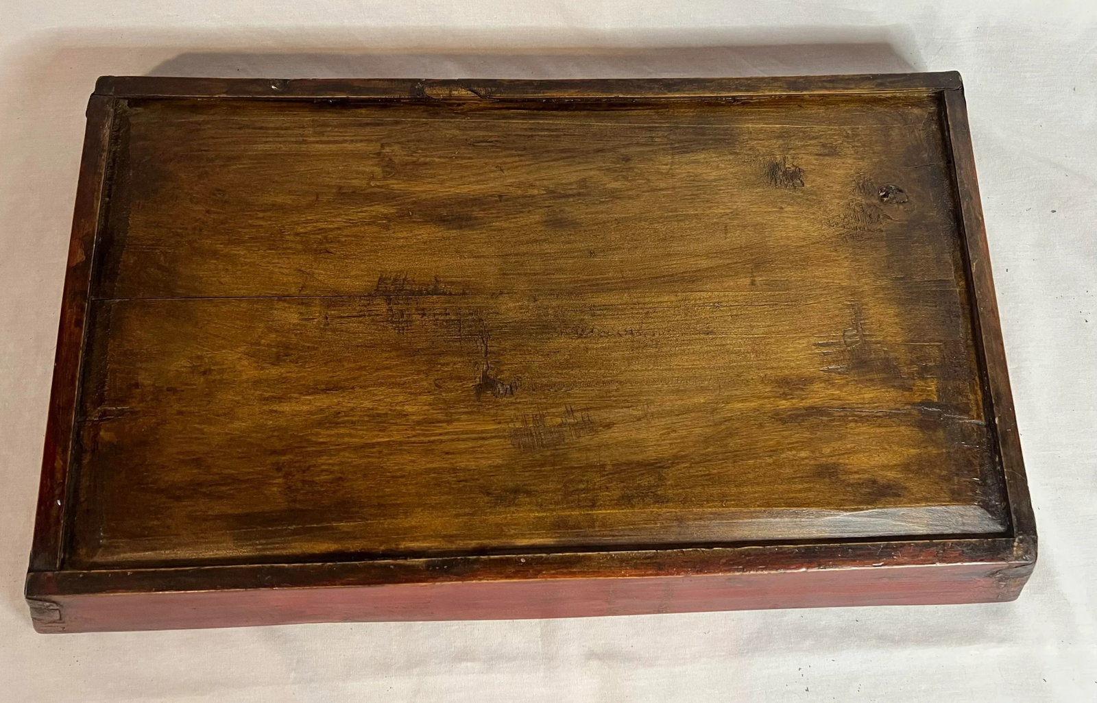 Mid 20th Century Chinese Table Tray With Painted Floral Accents - 5
