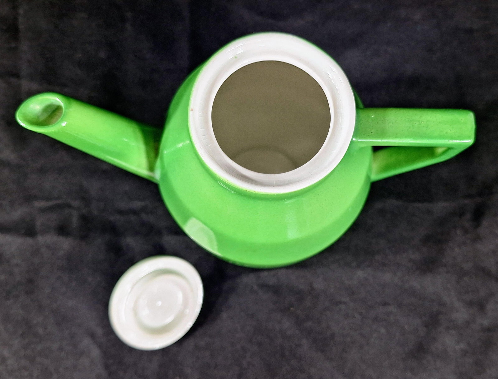 Vintage Green Laveno Italian Tea Set, Societa Ceramica Italiana, Mid Century - 13