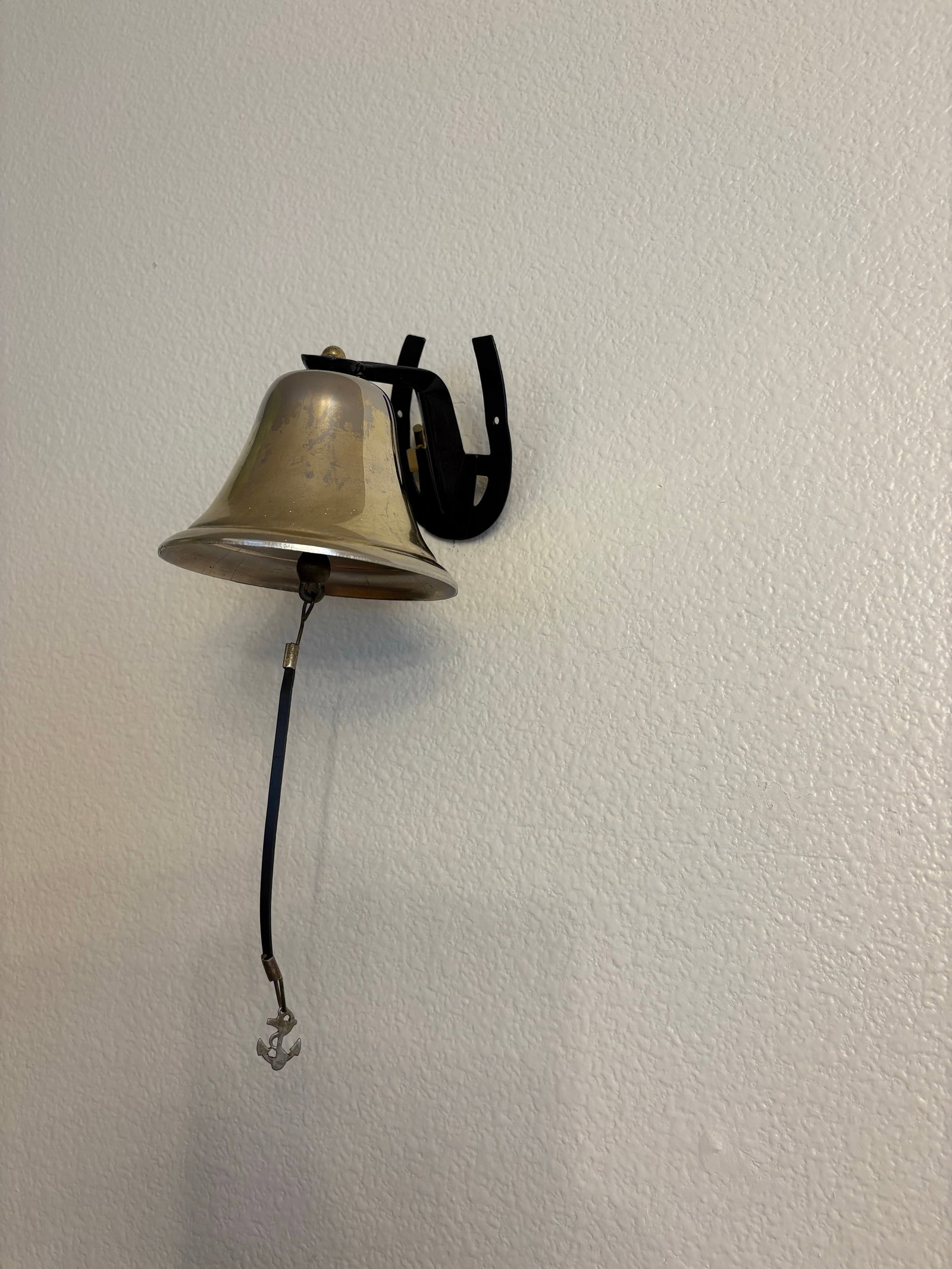 Vintage Ranch Brass Dinner Bell With Ringer - 5