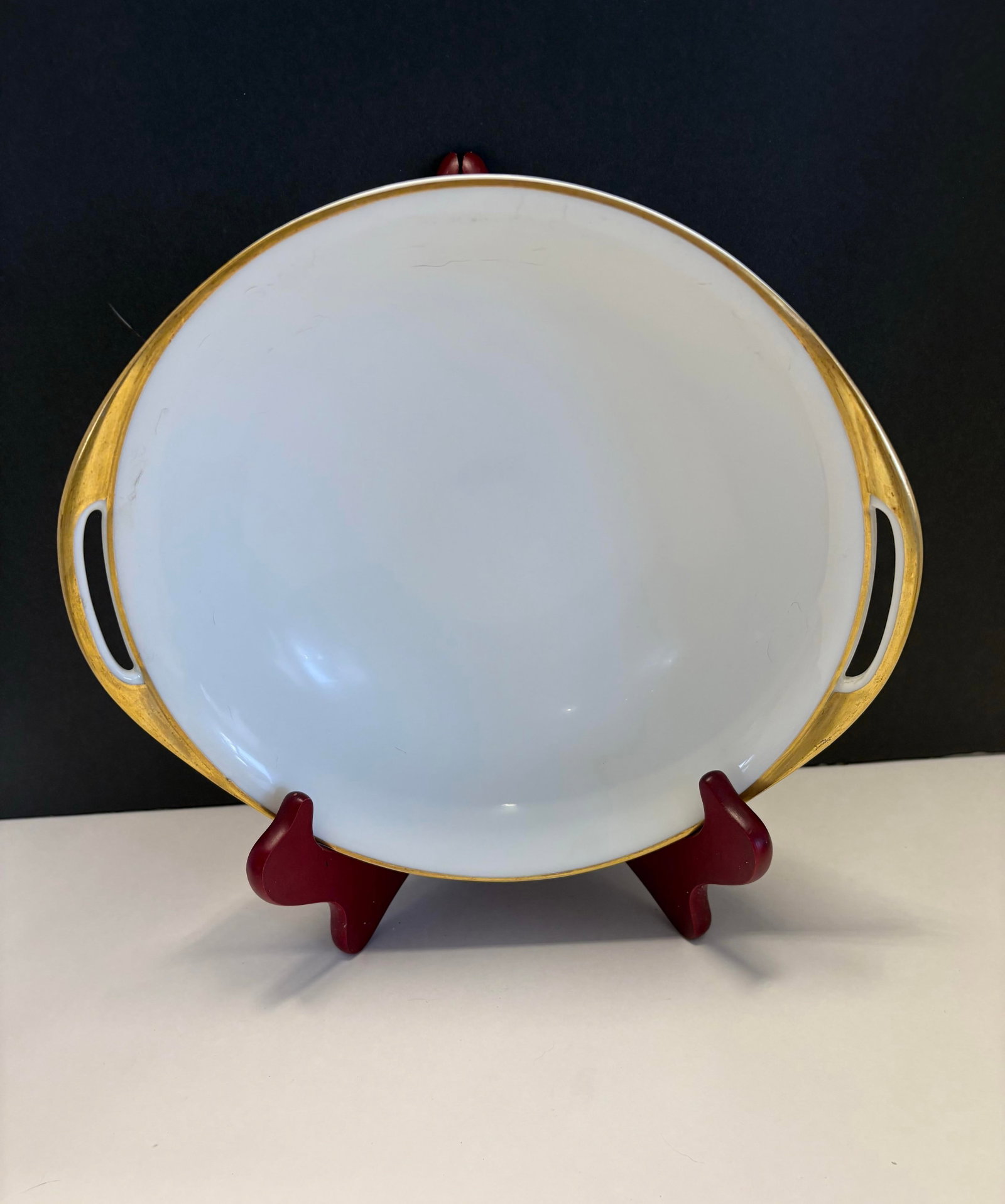 Antique Haviland Limoges French Porcelain Serving Set for Chas. Mayer & Co., Gilt Whiteware, C. 1900 - 9