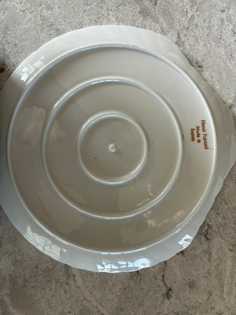 Vintage Bone China Lunch Plates With Matching Cups - 2