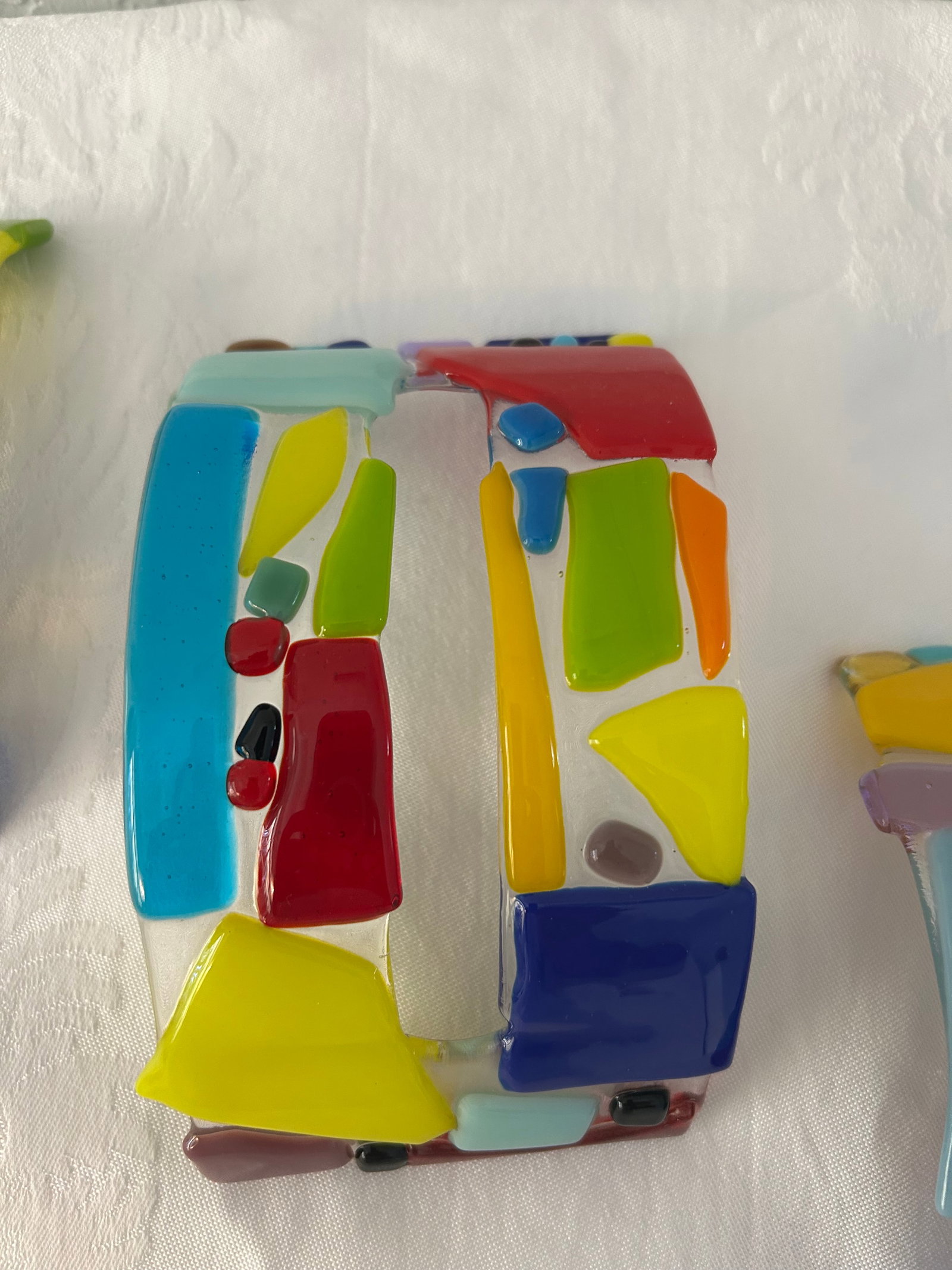 1980s Fused Art Glass Wall Objects, Set of 4 - 5