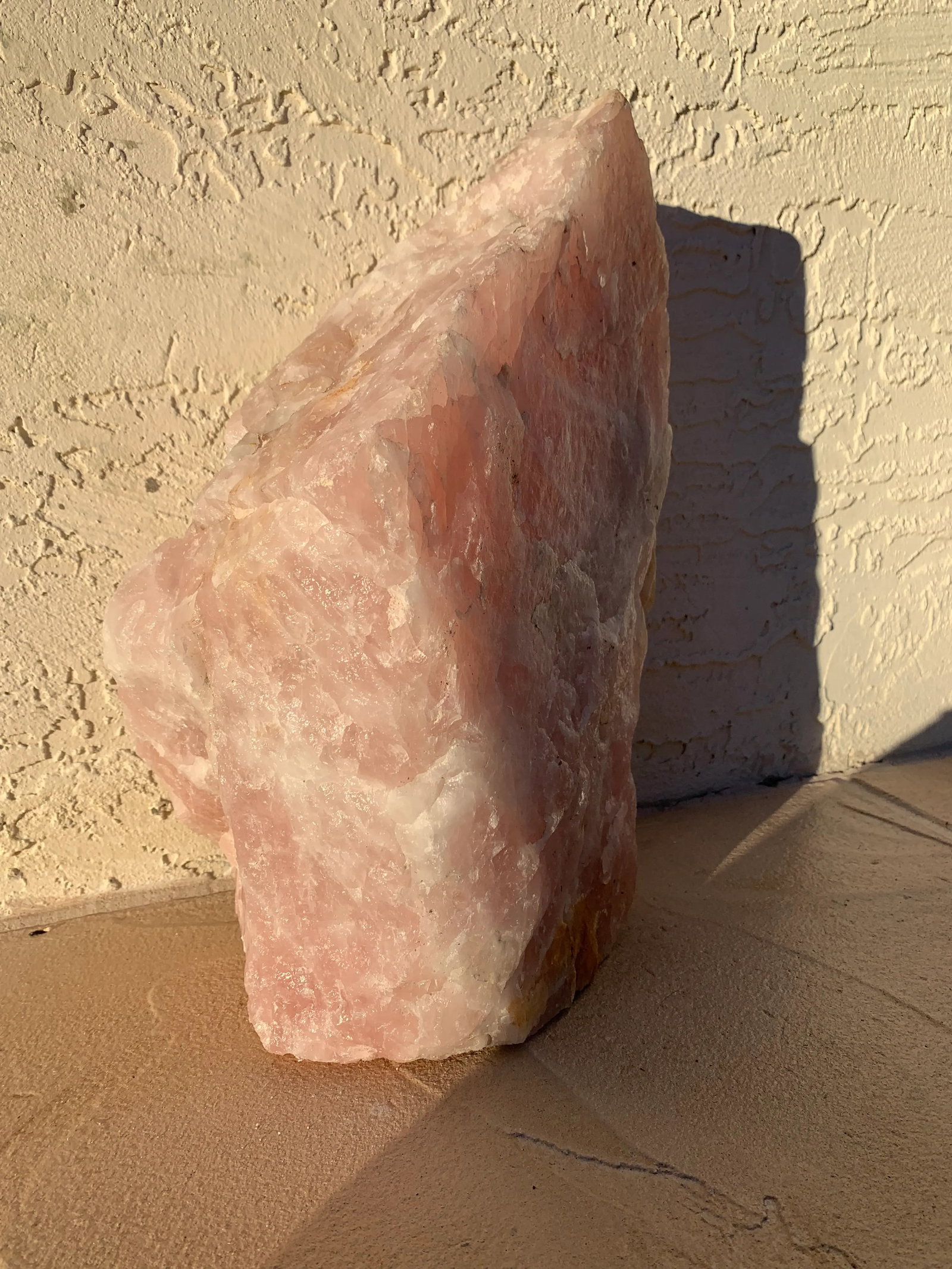 Large Raw Rose-Quartz Crystal Stone - 2