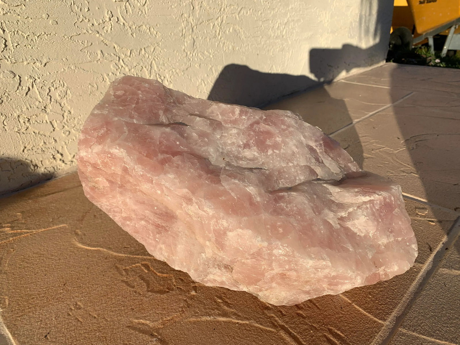 Large Raw Rose-Quartz Crystal Stone - 3