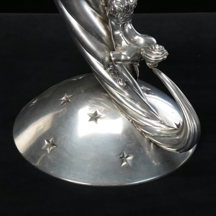 Piero Figura Pewter Wine Chiller Vase Centerpiece for Neiman Marcus - 10