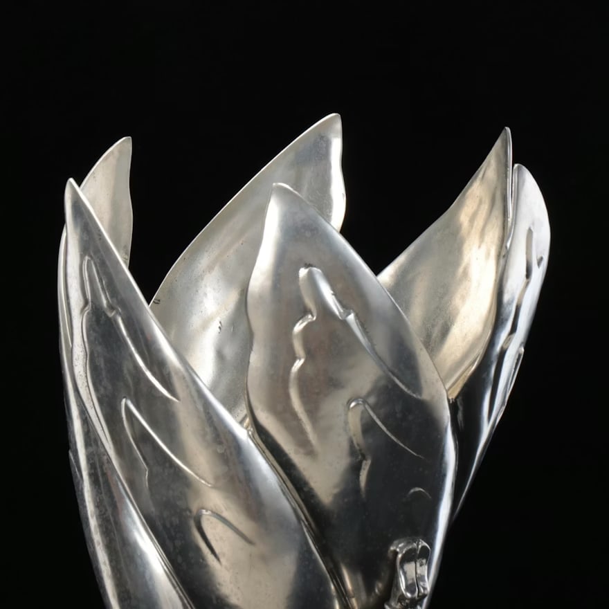 Piero Figura Pewter Wine Chiller Vase Centerpiece for Neiman Marcus - 2