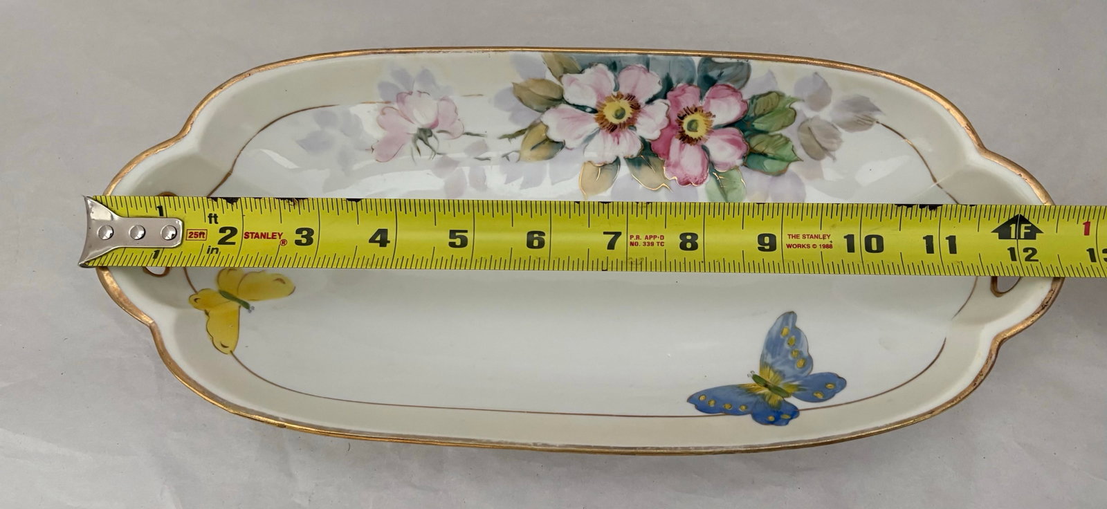 Antique Nippon Kutani Hand-Painted Porcelain Serving Set With Butterflies, C. 1910 - 4