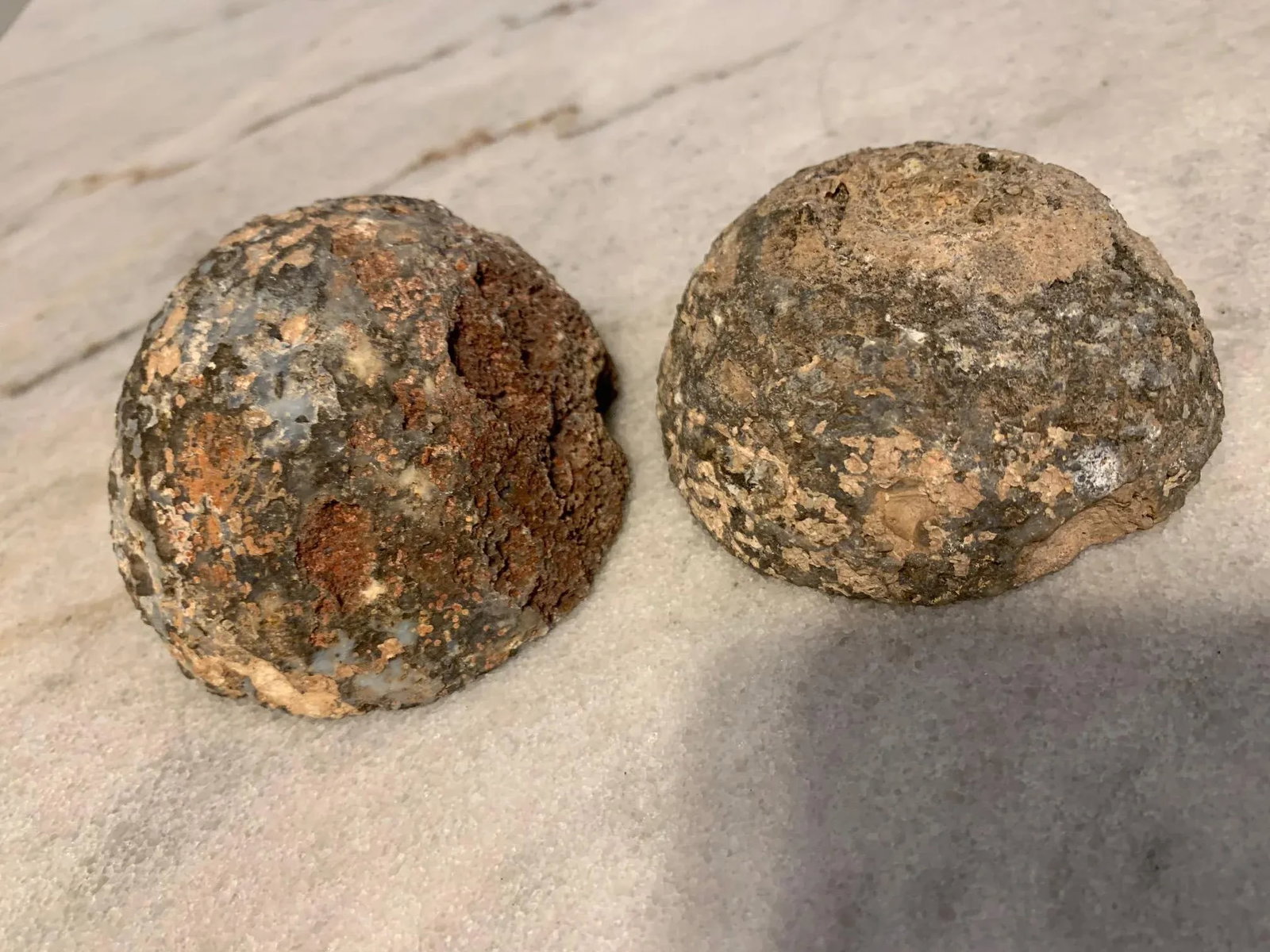 Late 18th Century Polished Split Amethyst and White Quartz Geodes - a Pair - 5