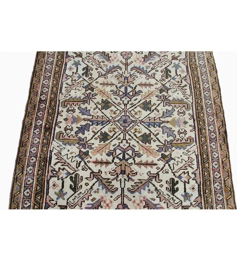 1970s Vintage Persian Heriz Runner Rug 3'2'' X 7'3'' - 5