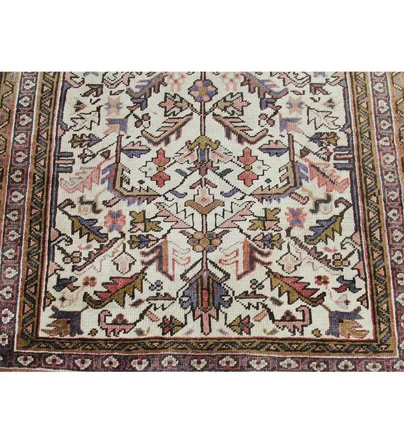1970s Vintage Persian Heriz Runner Rug 3'2'' X 7'3'' - 7