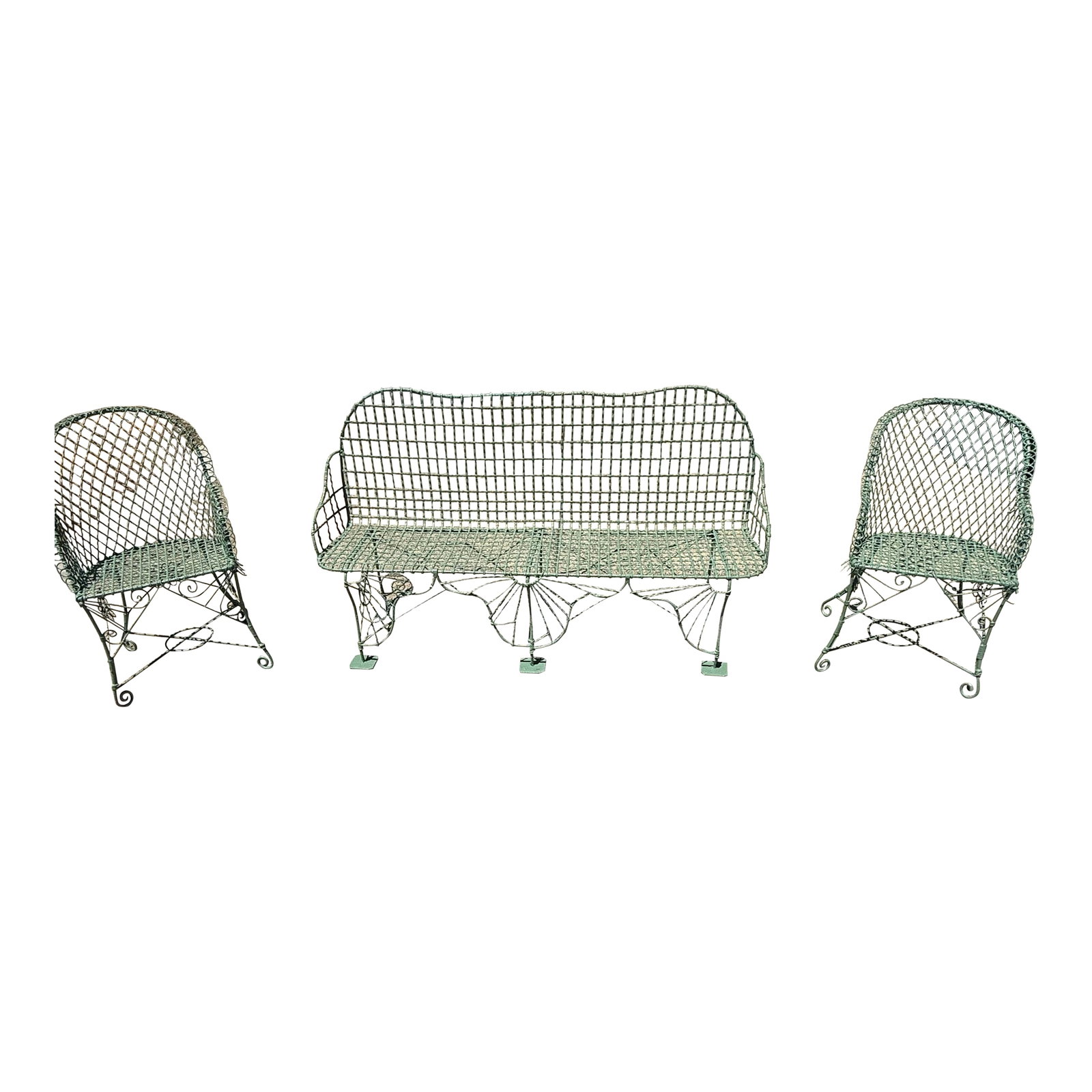 19th Century English Bench With Matching Chairs (1 of 11)