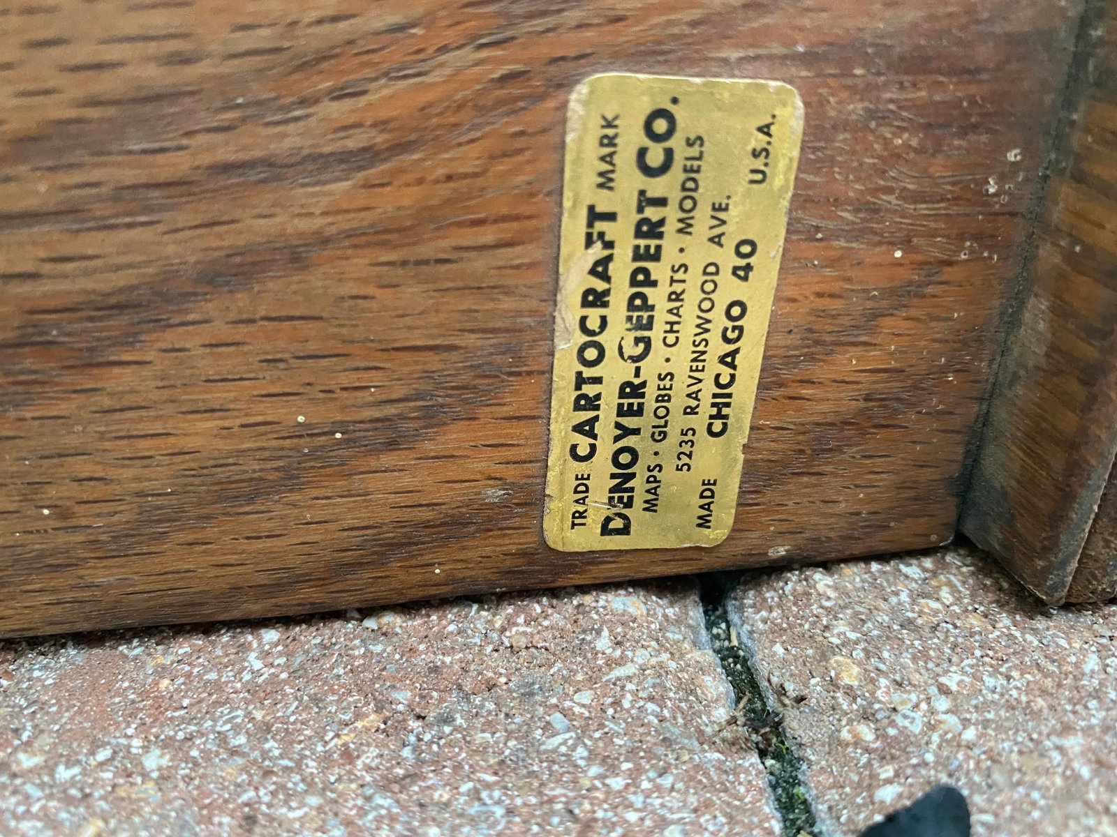 Mid 20th Century Denoyer Geppert Pull Down Maps in Oak Frames - Set of 7 - 9