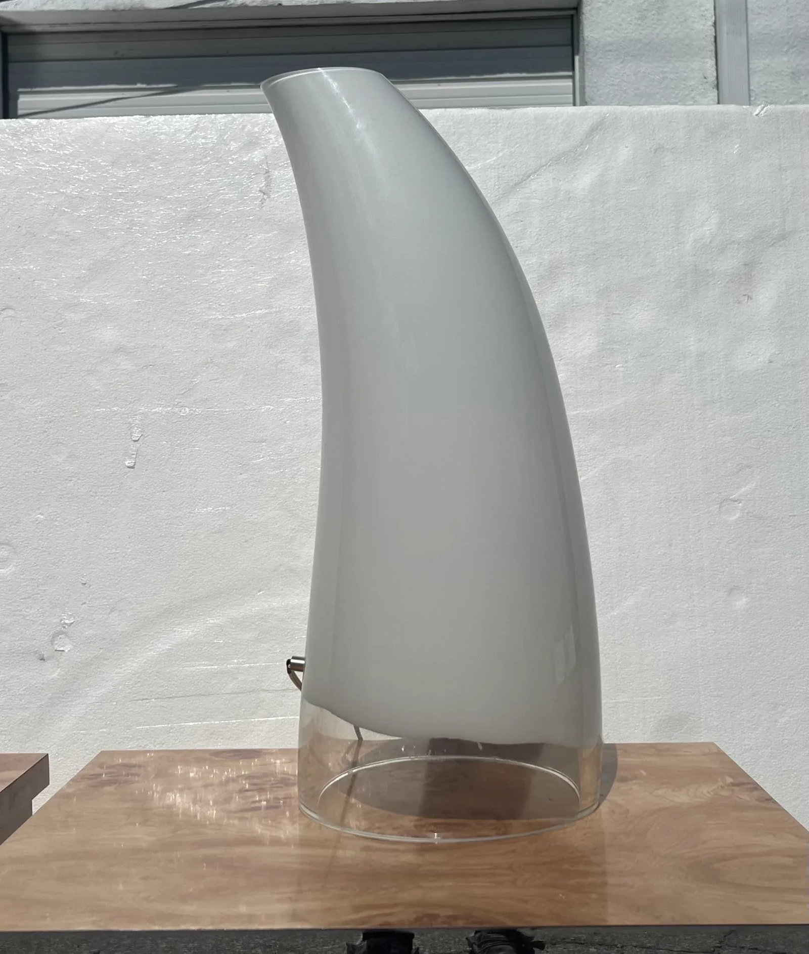 Italian Murano Style Glass Blown Table Lamp - Signed - 5