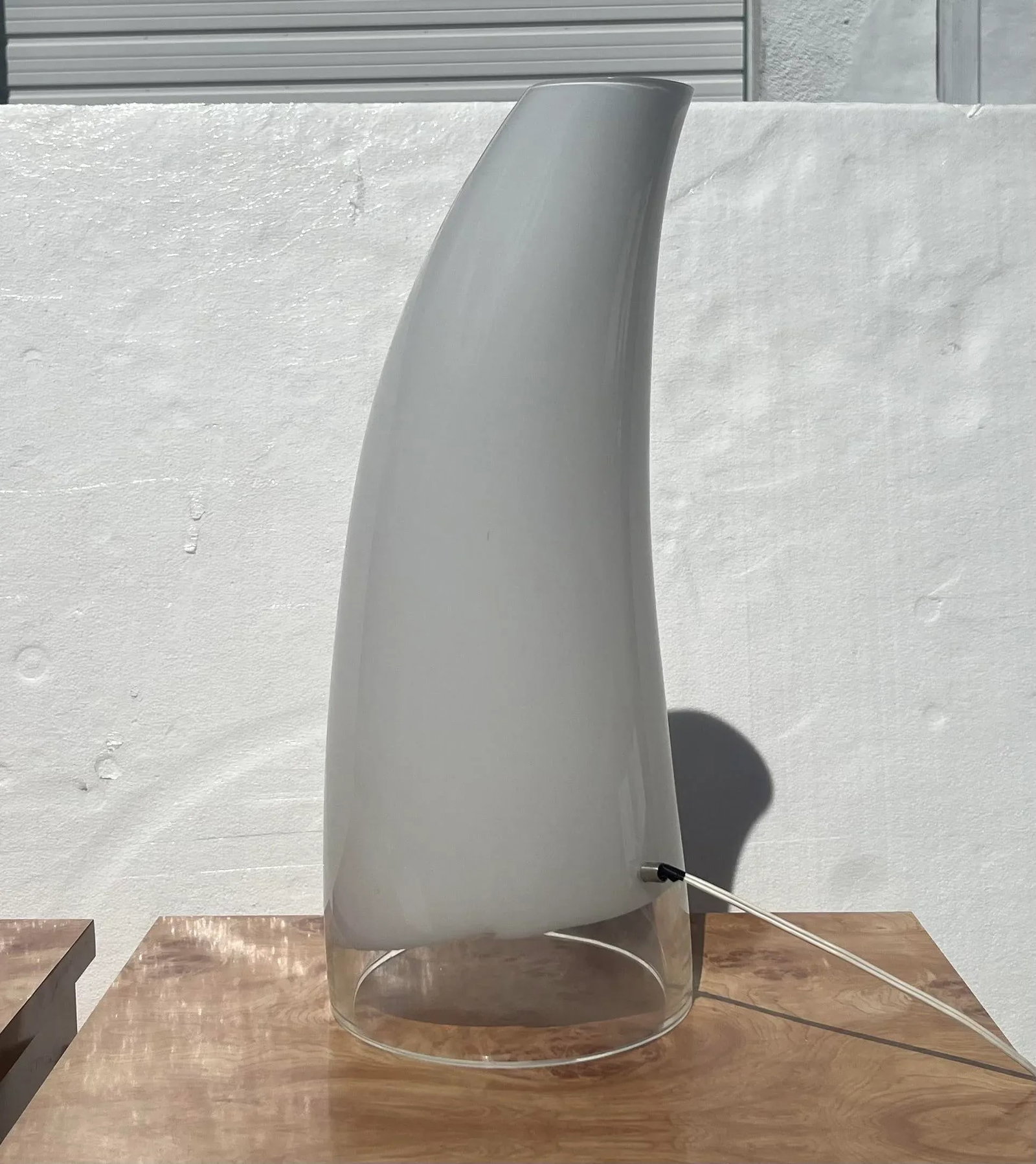 Italian Murano Style Glass Blown Table Lamp - Signed - 8