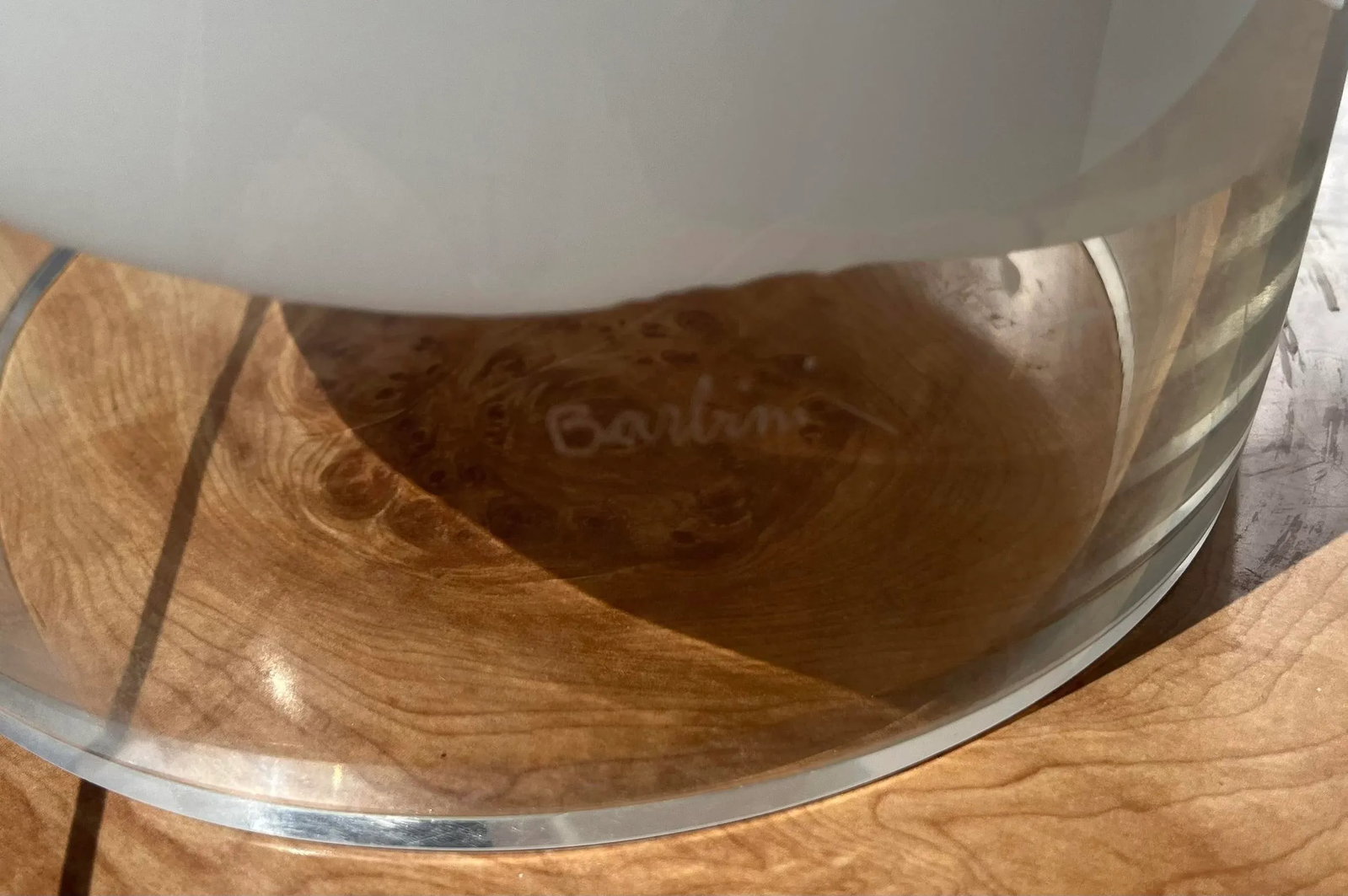 Italian Murano Style Glass Blown Table Lamp - Signed - 9