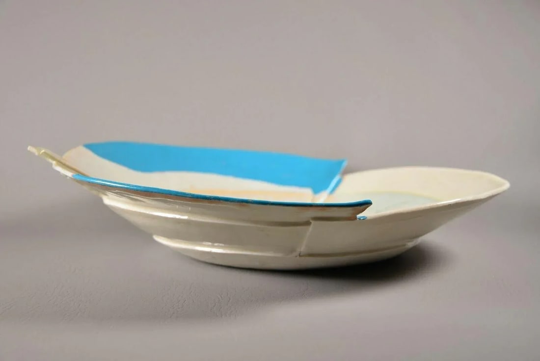 Vintage Terrin Levitt Original Signed Ceramic Pottery Bowl - 6